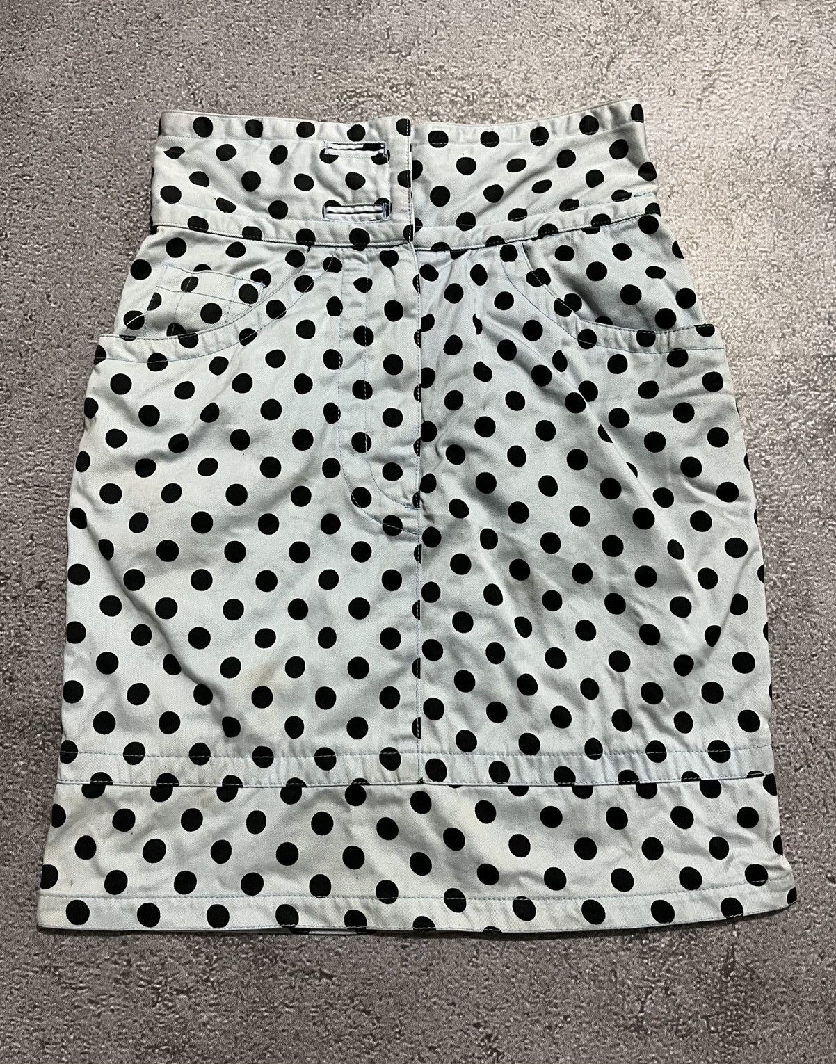 Moschino Moschino Milano Polcadot Mini Skirt Size 24" / US 00 / IT 34 - 2 Thumbnail