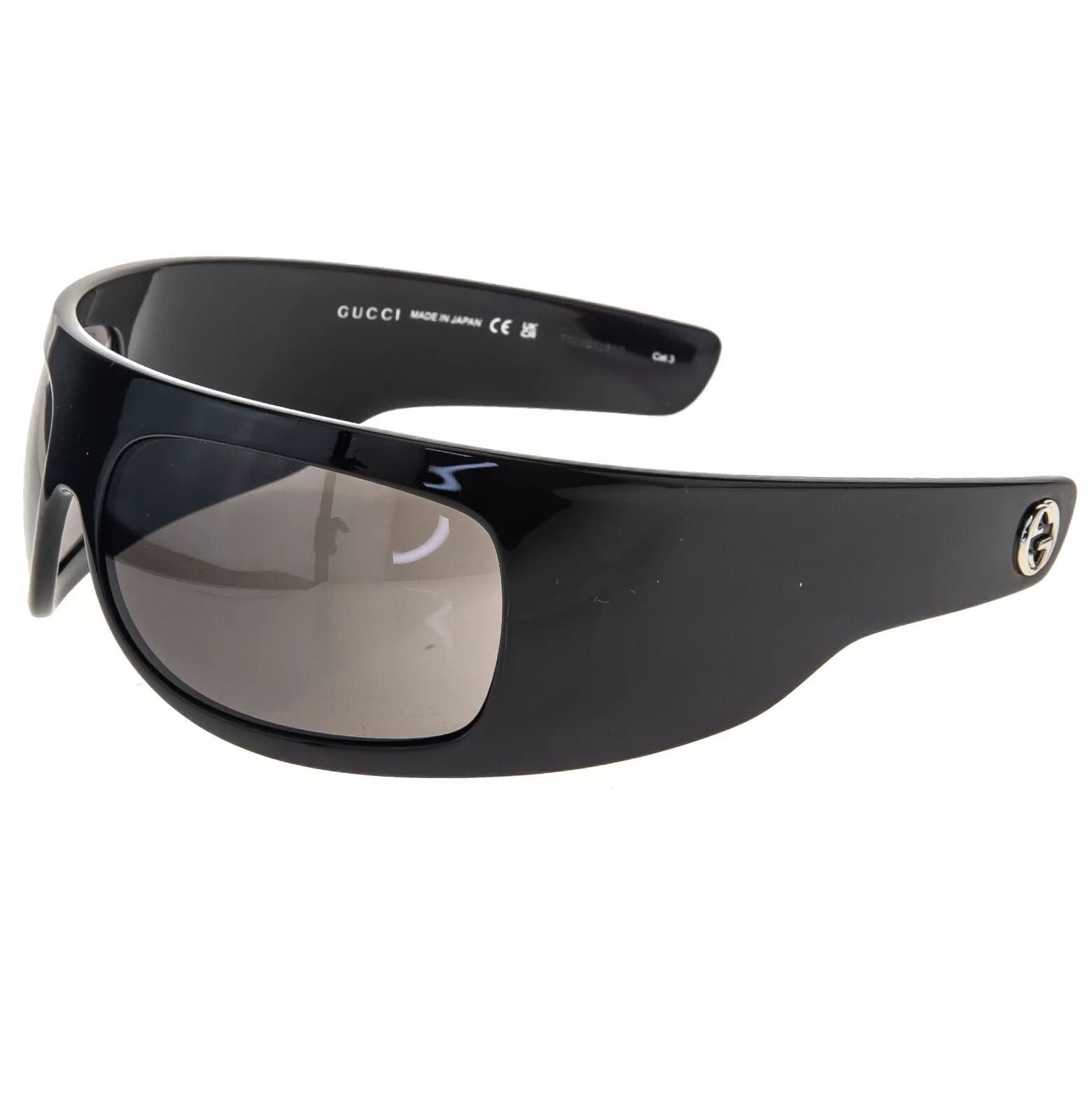 Gucci GUCCI 1633 Black Wrap Mask Unisex Fashion GG1633S 004 Size ONE SIZE - 8 Thumbnail