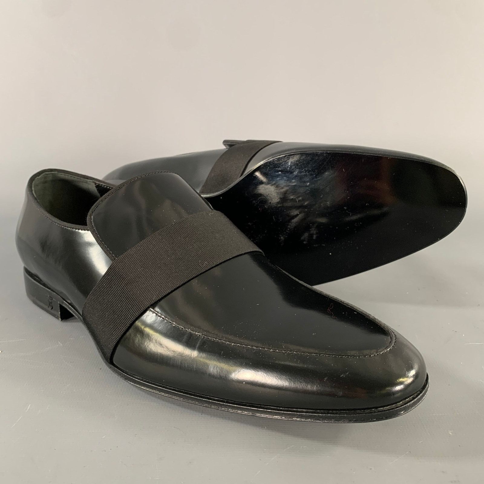 Burberry BURBERRY Size 7 Black Leather Slip On Loafers Size US 7 / EU 40 - 5 Thumbnail