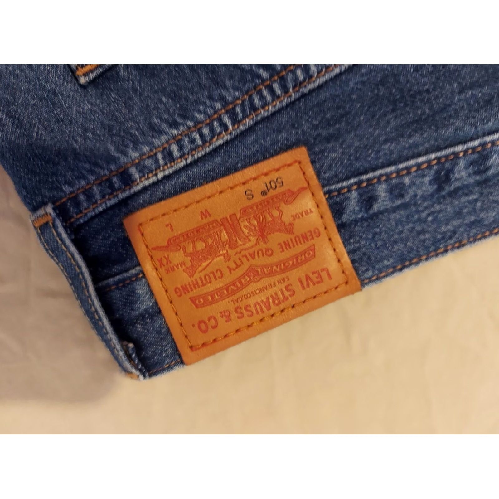 Levi's Mens Levi'S 501 Jeans - 32x28 Classic Straight Denim Pants Button Fit Size US 32 / EU 48 - 3 Thumbnail