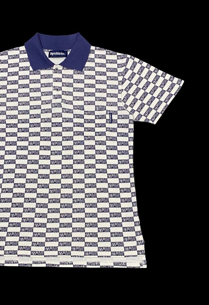 Hysteric Glamour × Japanese Brand Rare🔥Vintage Hysteric Glamour Full Writing Print Polo Shirt Size US M / EU 48-50 / 2 - 4 Thumbnail