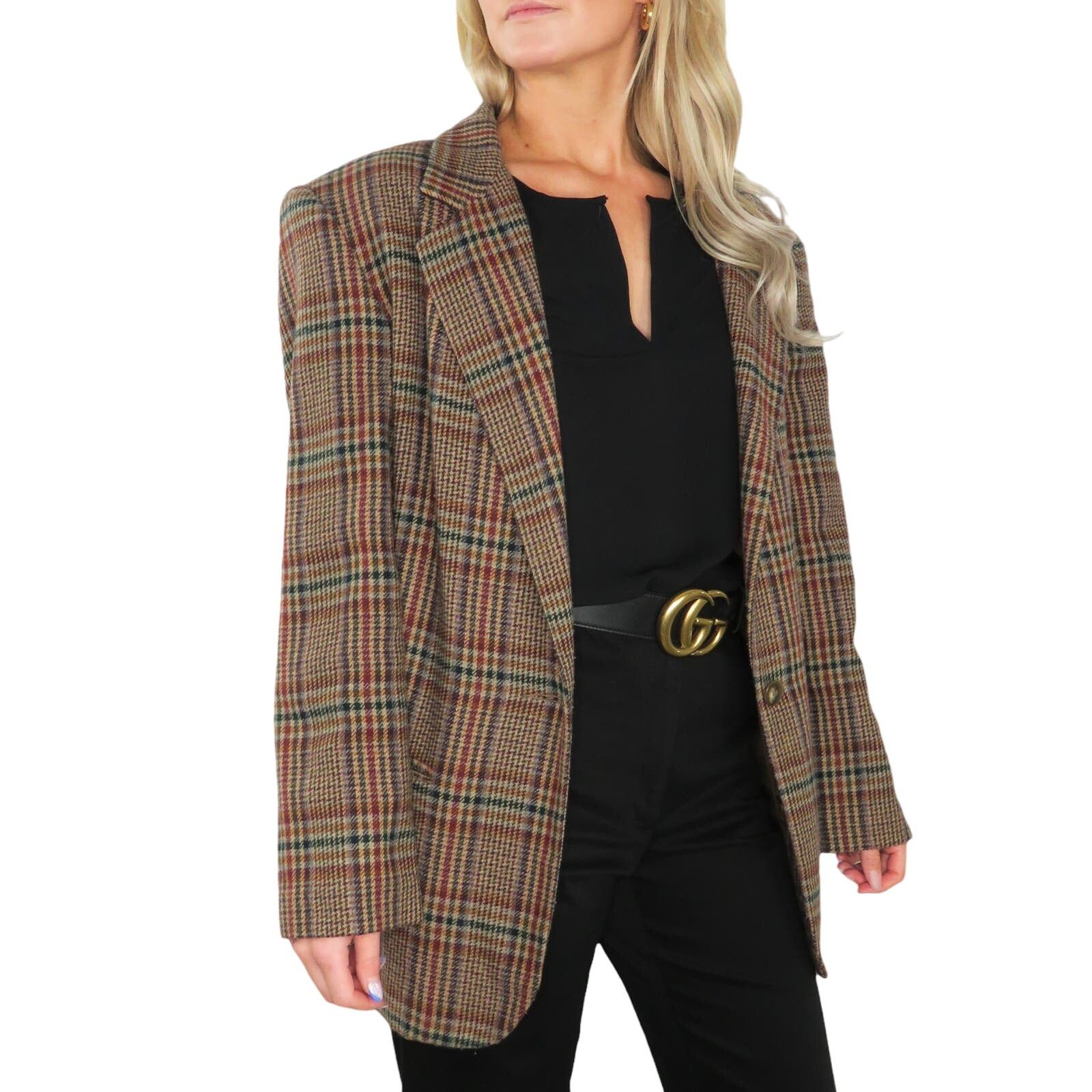 Harlem Charlotte Blazer - Brown Plaid
