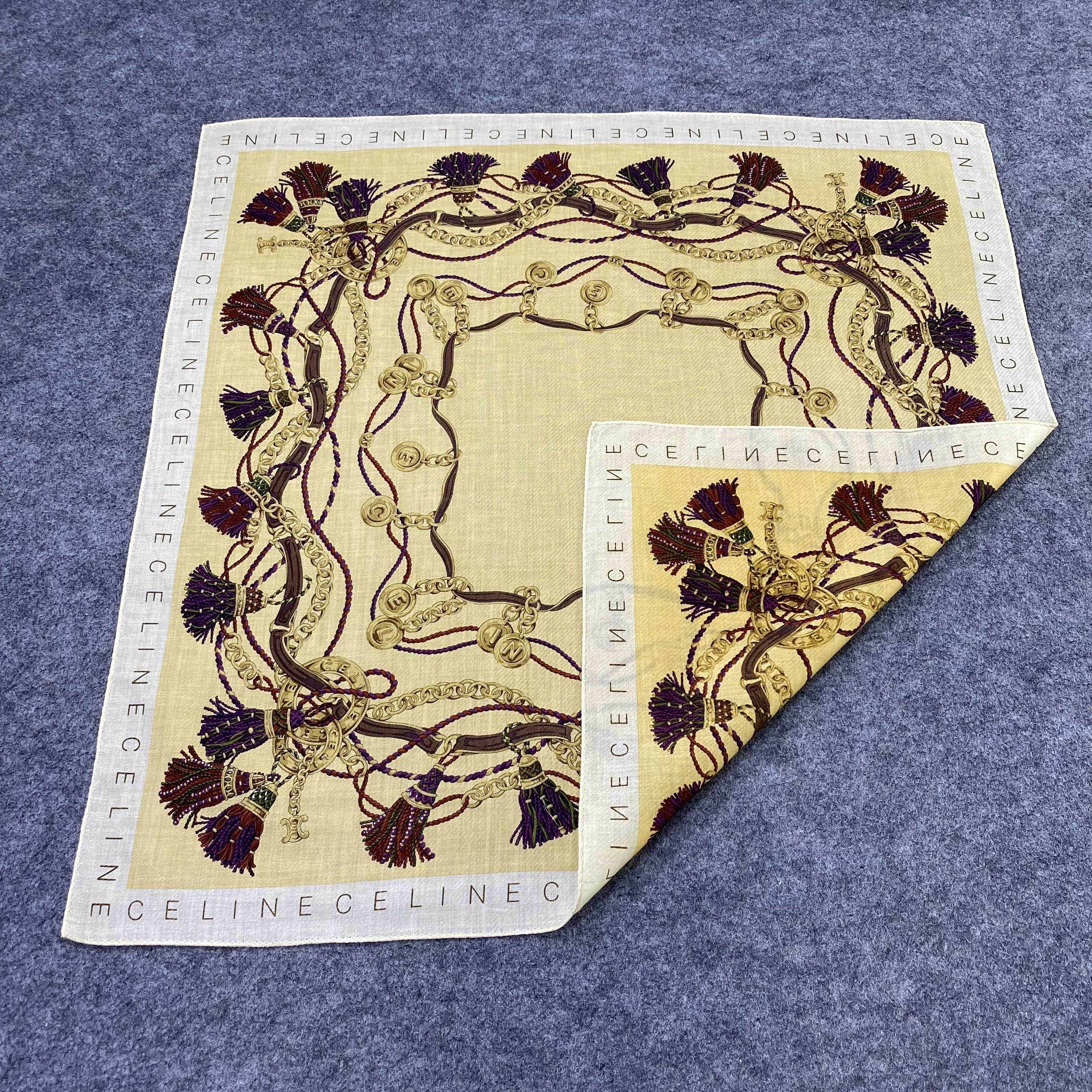 Celine Celine Handkerchief Neckerchief Bandana-B2054 Size ONE SIZE - 5 Thumbnail