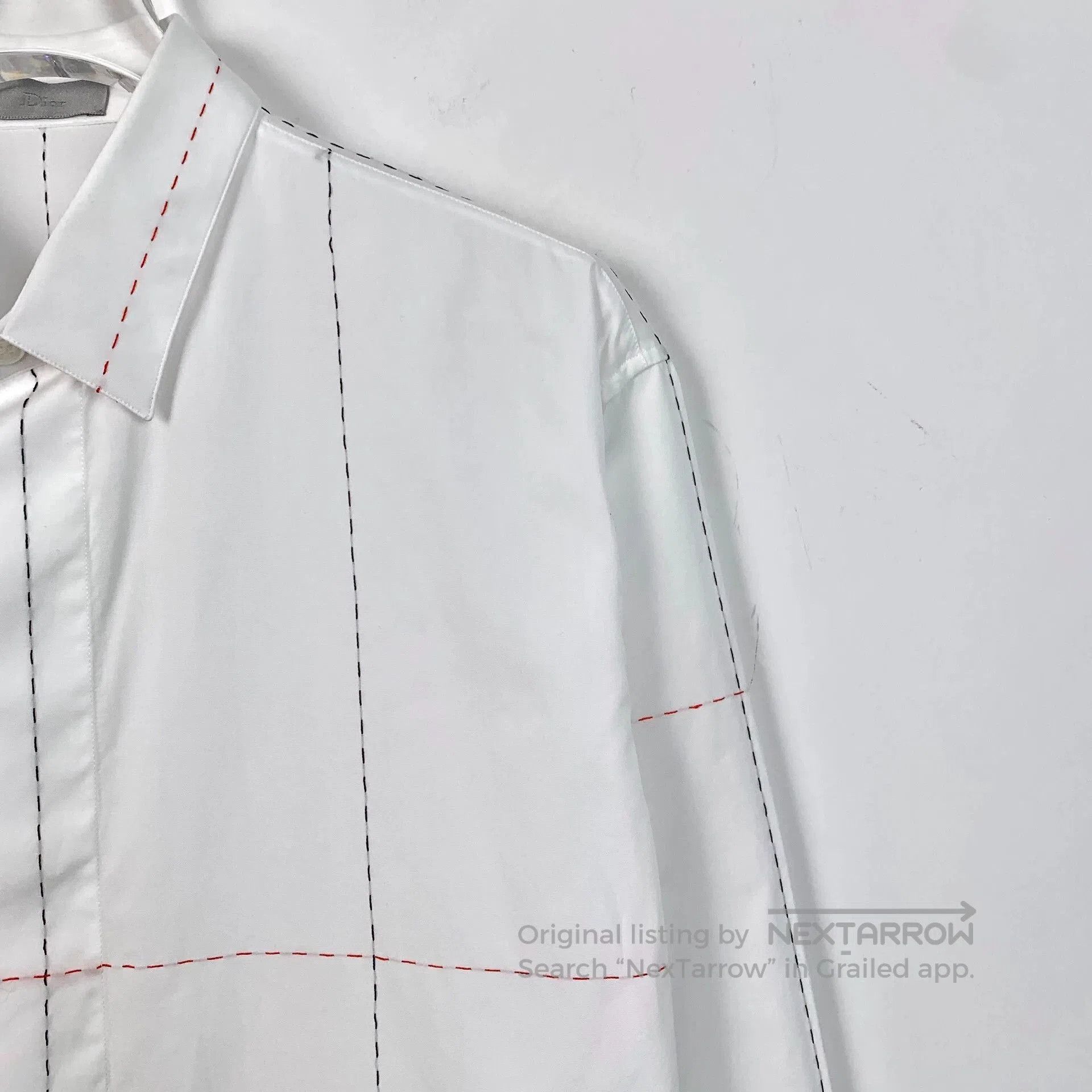 Dior white cotton long sleeve shirt by dior. Size US M / EU 48-50 / 2 - 3 Thumbnail