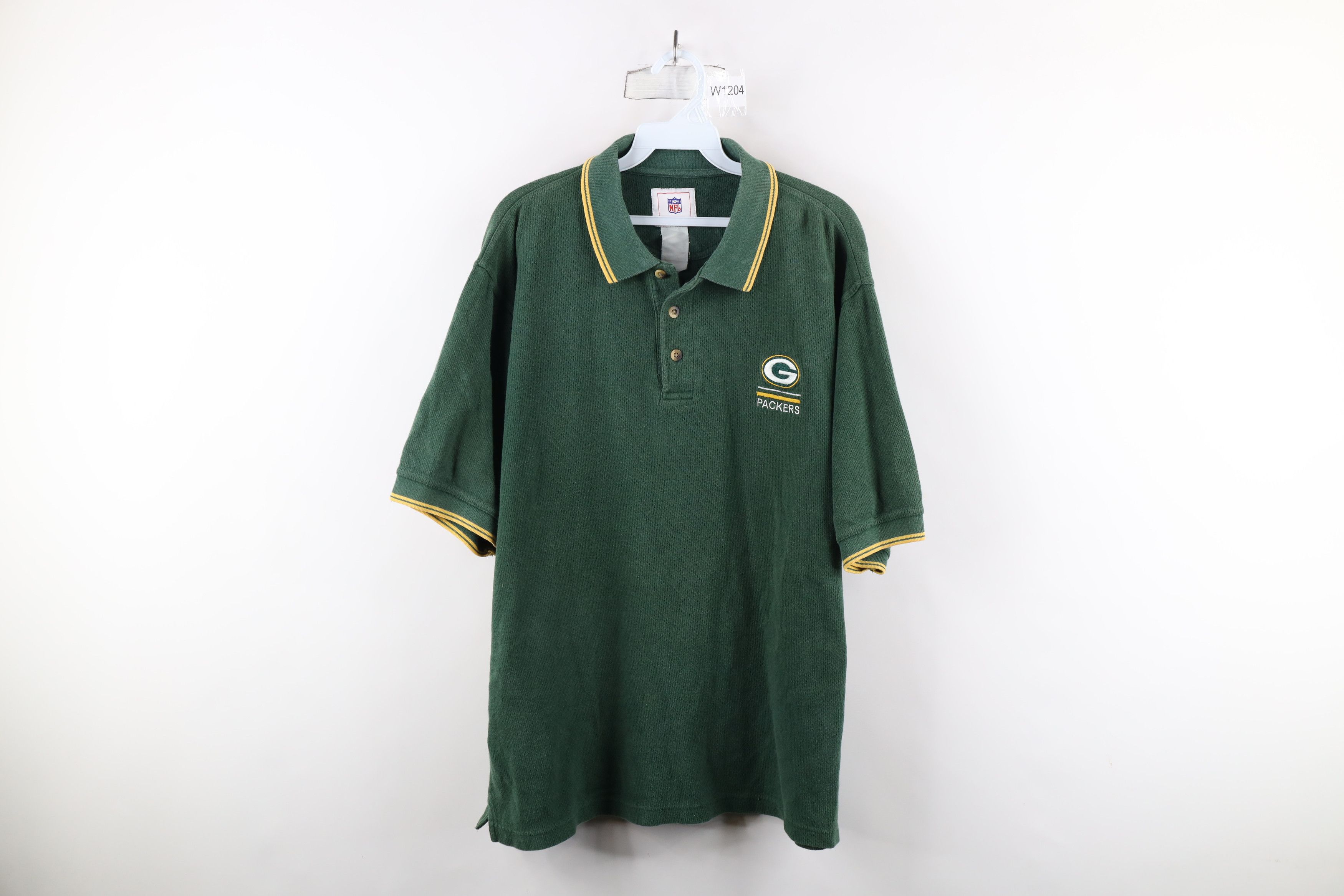 Vintage Vintage 90s Out Heavyweight Green Bay Packers Football Polo Size US XL / EU 56 / 4 - 1 Thumbnail