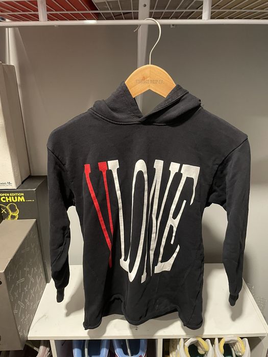 Vlone V lone Kids Cropped Cut See Hoodie Rare Size Small Grailed