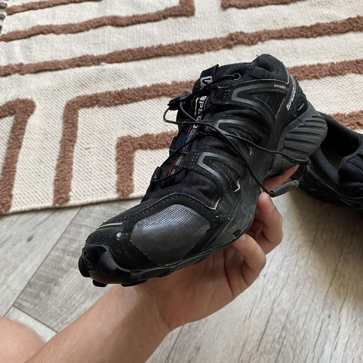 Salomon SALOMON SPEED CROSS 4 TOTAL BLACK SHOES Size US 7 / EU 40 - 3 Thumbnail