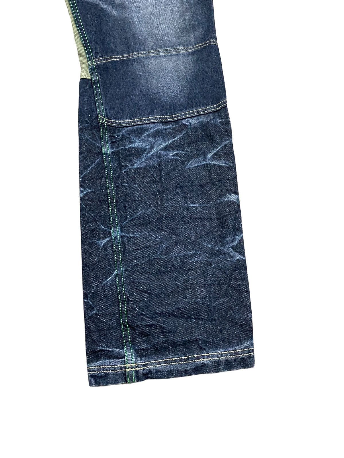 If Six Was Nine × Japanese Brand × Le Grande Bleu (L.G.B.) Rare Design Vintage Sacrifice Two Tone Codroy Jeans 2000s Size US 34 / EU 50 - 9 Thumbnail