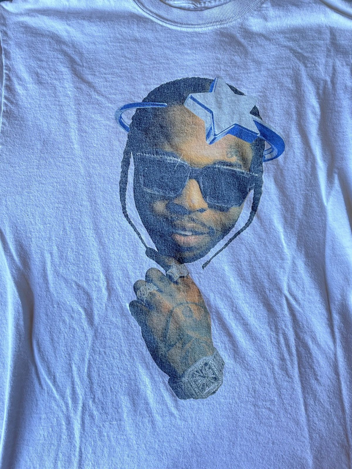Vlone Pop Smoke VLONE Halo T Shirt Size M Woo in Peace Size US M / EU 48-50 / 2 - 1 Thumbnail