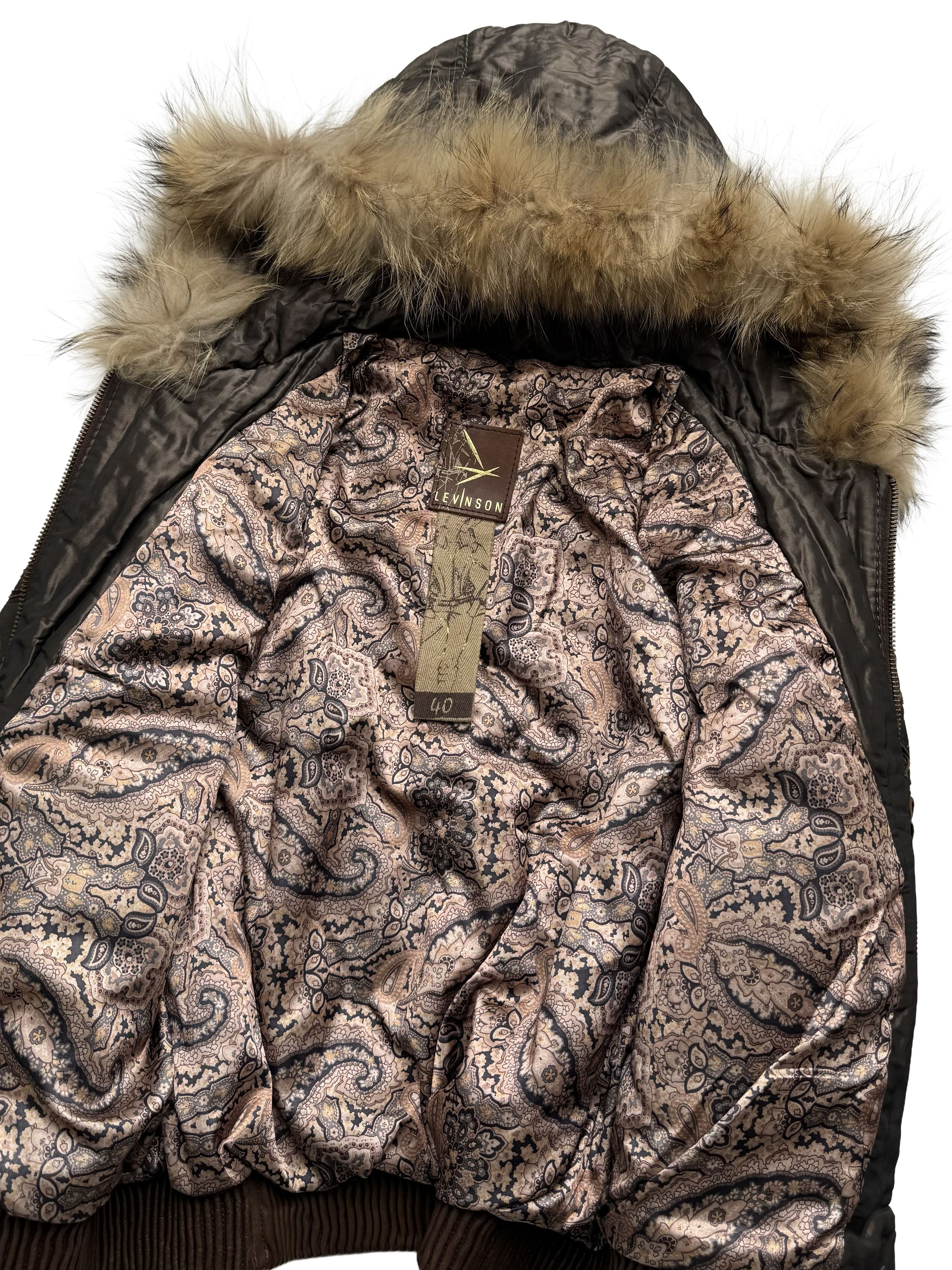 Vintage Vintage Jacket Leather Inserts Real Fur Hood Trim Zip Size M / US 6-8 / IT 42-44 - 9 Thumbnail