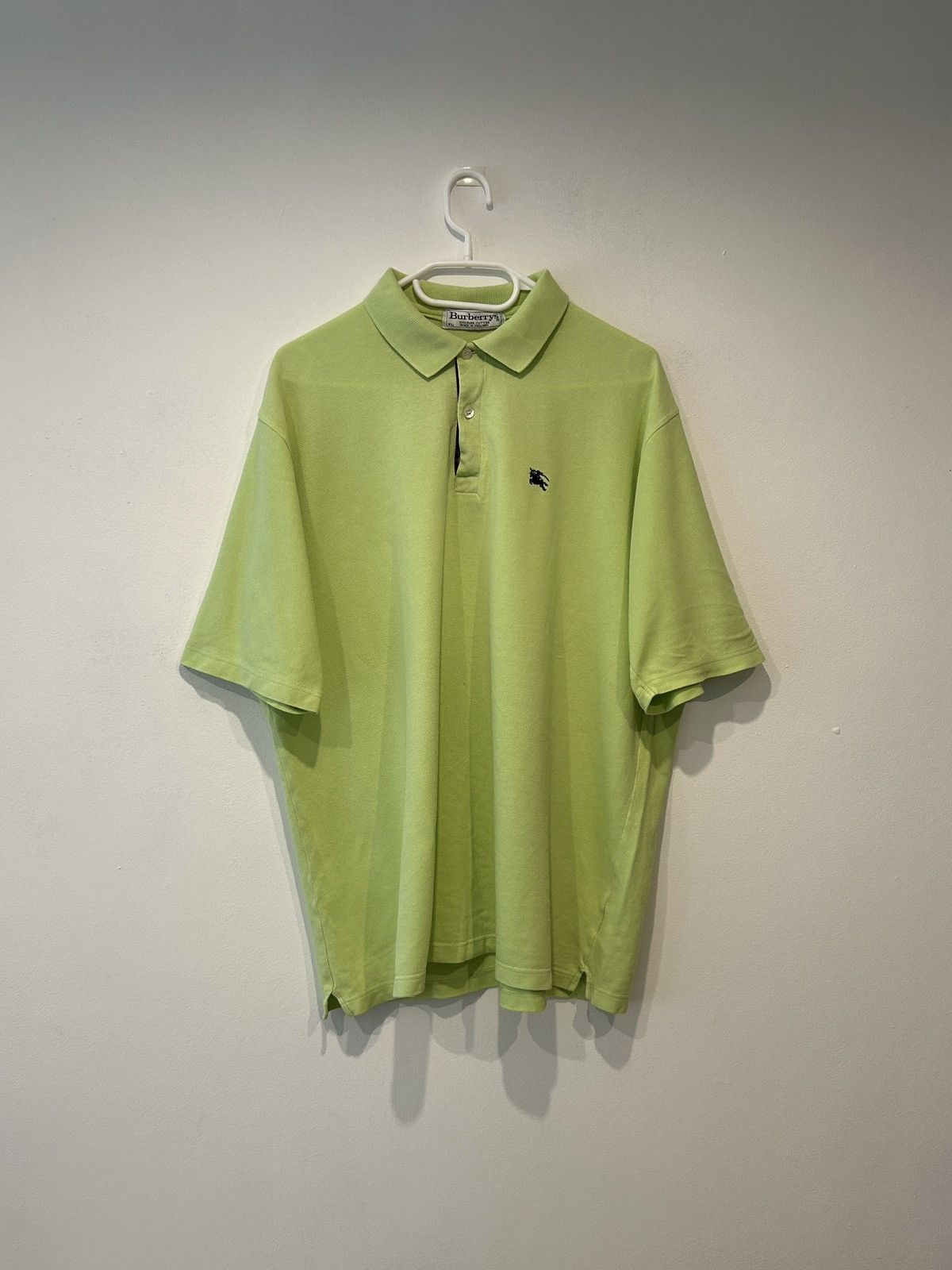 image of Burberry’S Lemon Vintage Polo in Green, Men's (Size XL)