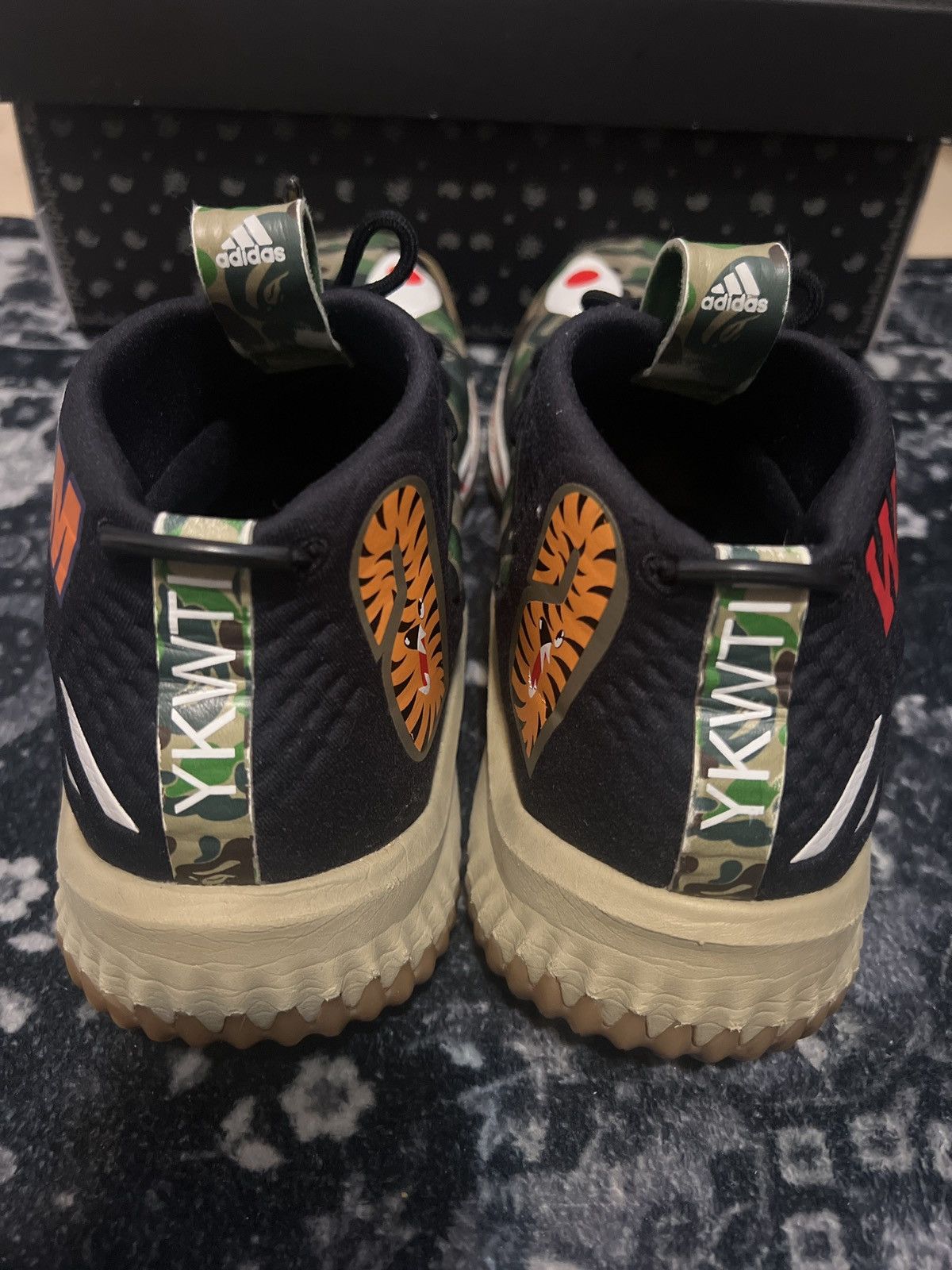 Adidas × Bape BAPE X DAME 4 "GREEN CAMO" Size US 9 / EU 42 - 4 Thumbnail
