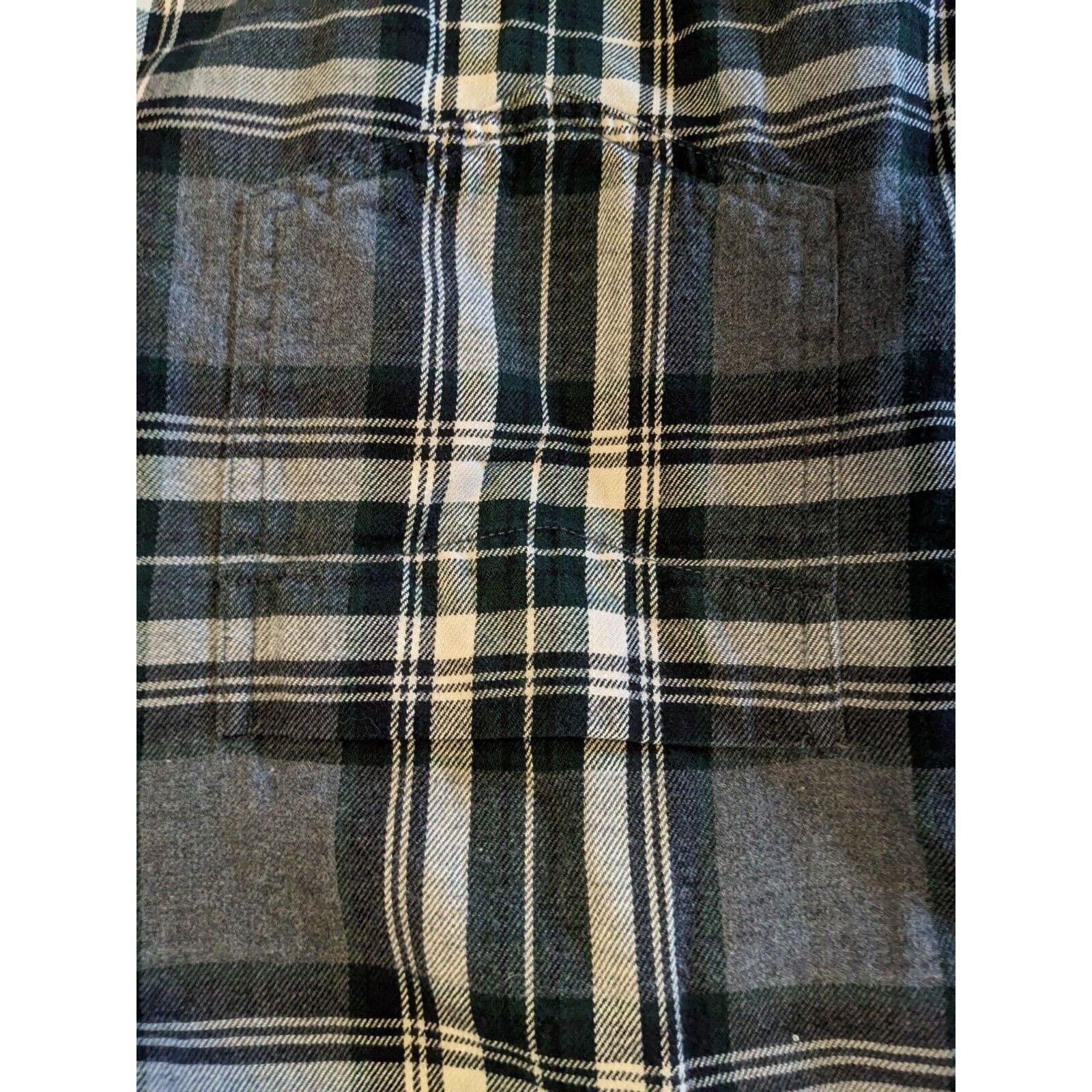 J.Crew J Crew Plaid Flannel Xl Men's Shirt Grey, Black, White. Size US XL / EU 56 / 4 - 4 Thumbnail