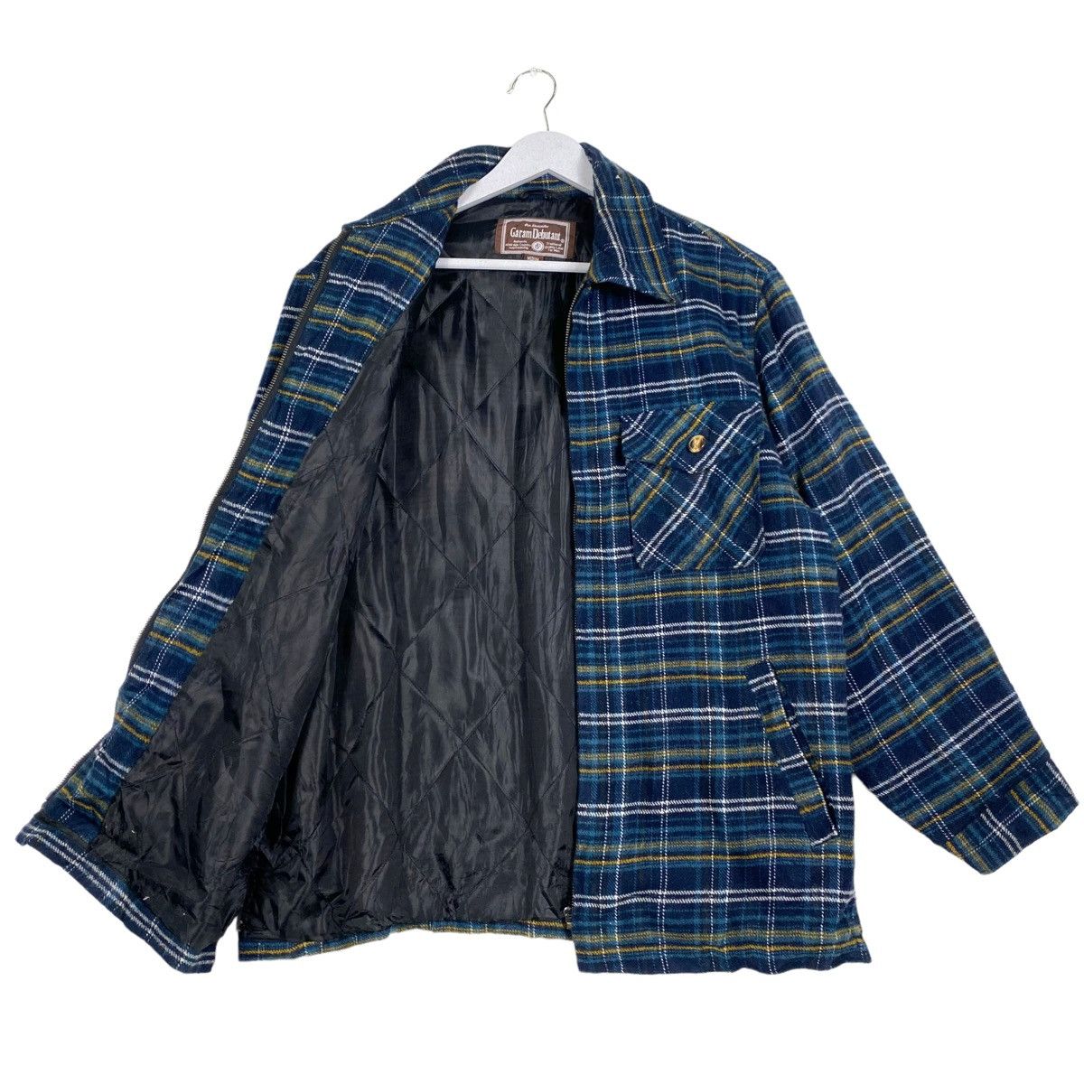 Japanese Brand × Vintage 💥GARAM DEBUTANT TARTAN WORKER RETRO JACKET Size US M / EU 48-50 / 2 - 8 Thumbnail