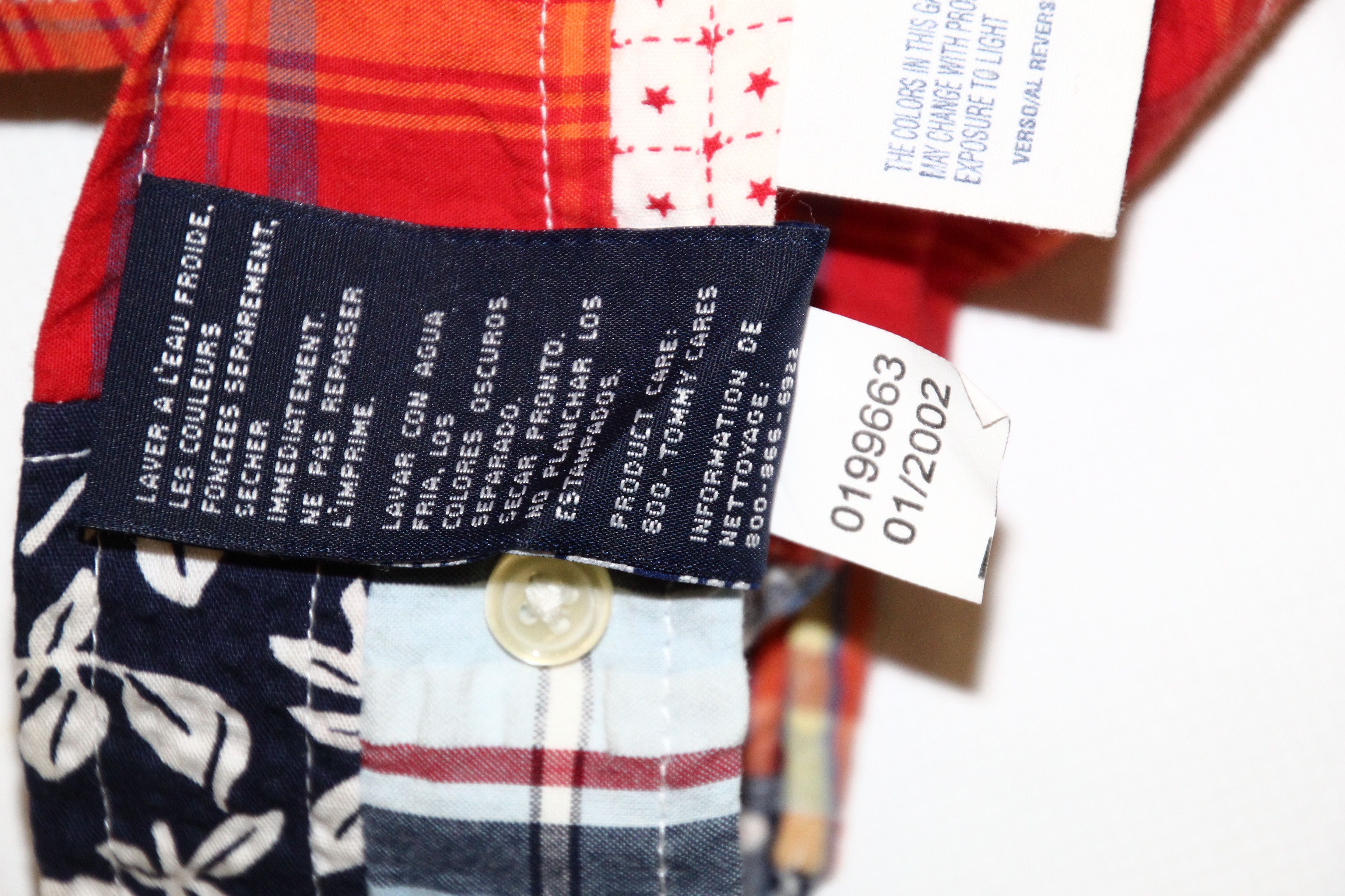 Tommy Hilfiger 💥Tommy Hilfiger Boro Sashiko Patchwork Hawaiian Shirt Size US XL / EU 56 / 4 - 12 Thumbnail