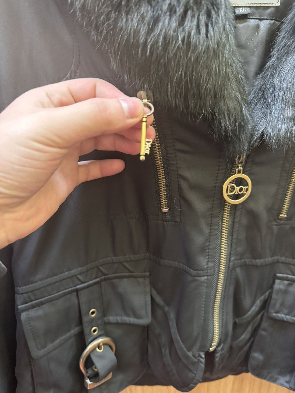Christian Dior Monsieur Vintage Christian Dior x John Galliano fur details jacket Size XL / US 12-14 / IT 48-50 - 3 Thumbnail