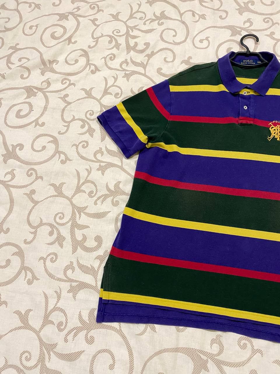 Polo Ralph Lauren Polo Ralph Lauren Multicolor Striped Crest Polo Shirt Size US XXL / EU 58 / 5 - 4 Thumbnail