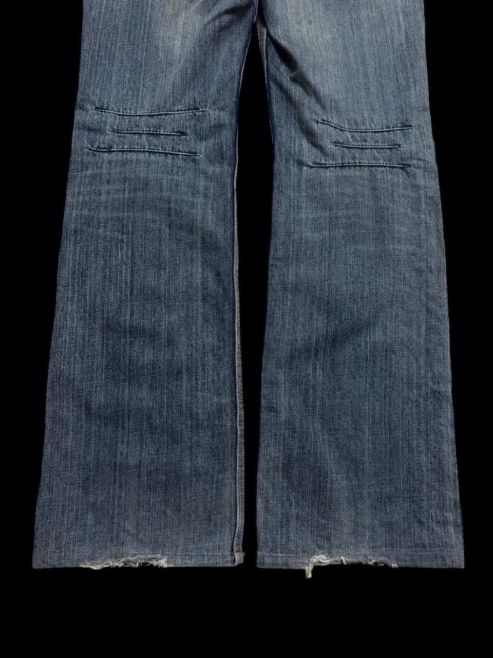 Japanese Brand FLARE Vintage 90s 🇯🇵 Edge Rupert Mudwash Distressed Sick Jean Size US 31 - 19 Thumbnail