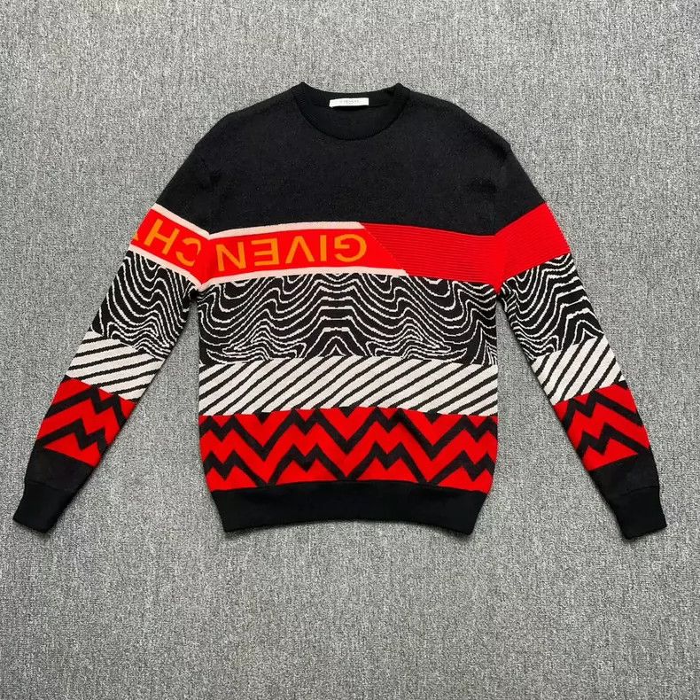 Givenchy Givenchy Reversed Logo Patchwork Sweater 2506-Nextarrow Size US S / EU 44-46 / 1 - 1 Thumbnail