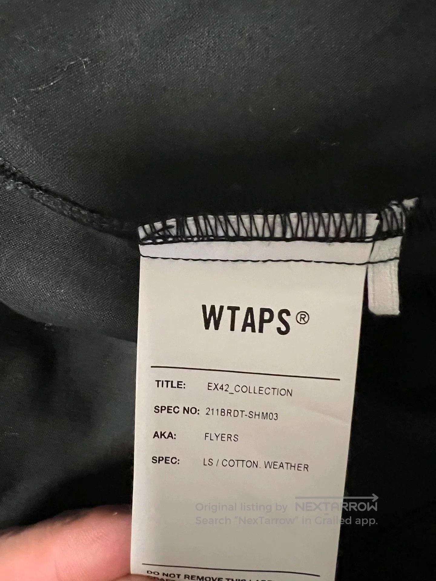Wtaps WTAPS Cotton Weather Long Sleeve Shirt. Size US S / EU 44-46 / 1 - 6 Thumbnail
