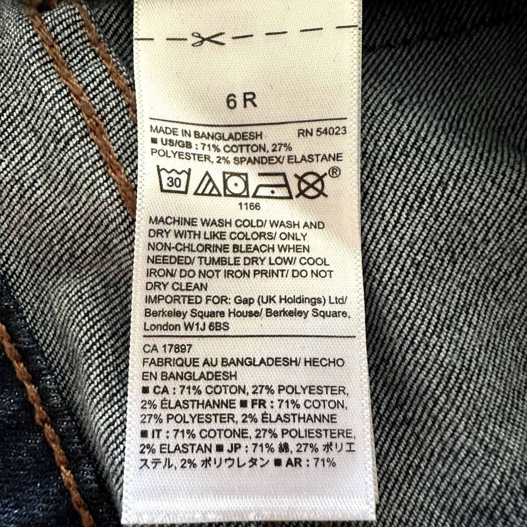 Gap Gap Jeans Skinny Mid Rise 28x28 Blue 6 Womens Denim Stretch Pocket 5-Pocket Design Legging Slim Size 28" / US 6 / IT 42 - 6 Thumbnail