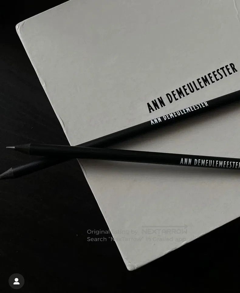Ann Demeulemeester Ann Demeulemeester Black and White Logo Pencil Size ONE SIZE - 2 Thumbnail