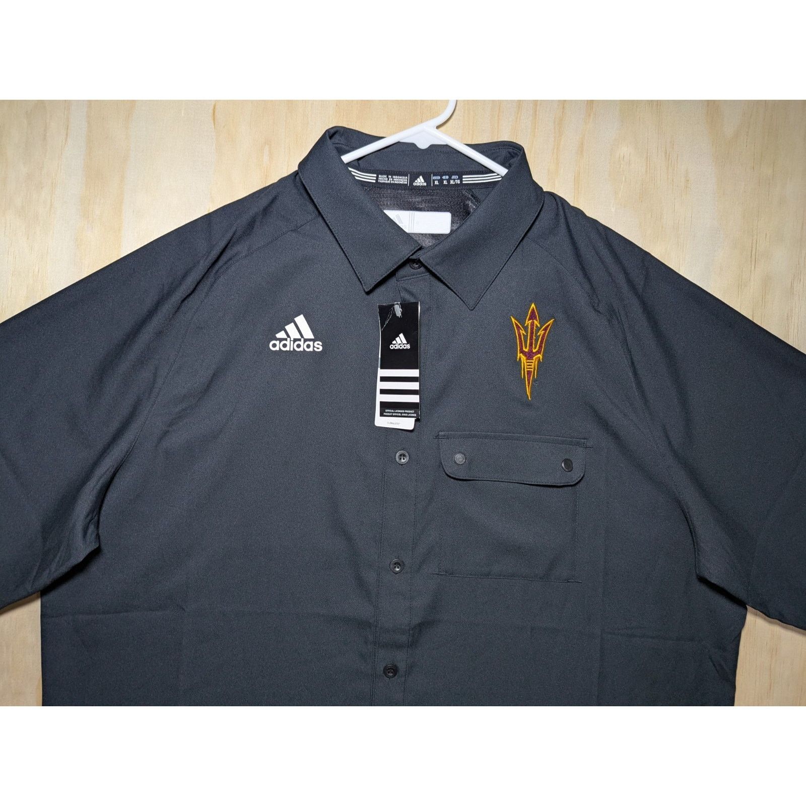 Adidas Adidas Men's XL Button Down Shirt ASU Sun Devils Climalite Size US XL / EU 56 / 4 - 4 Thumbnail