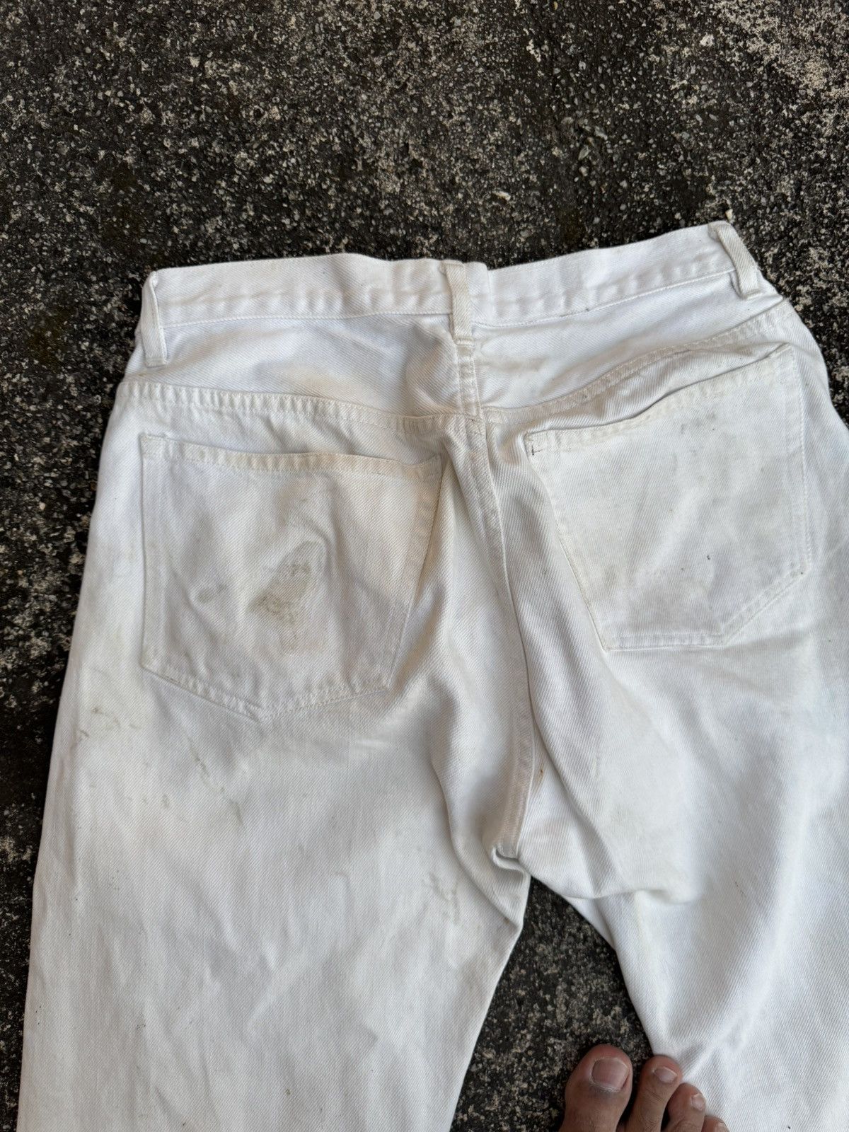 A.P.C. APC SELVEDGE DENIM WHITE JEANS Size US 29 - 9 Thumbnail