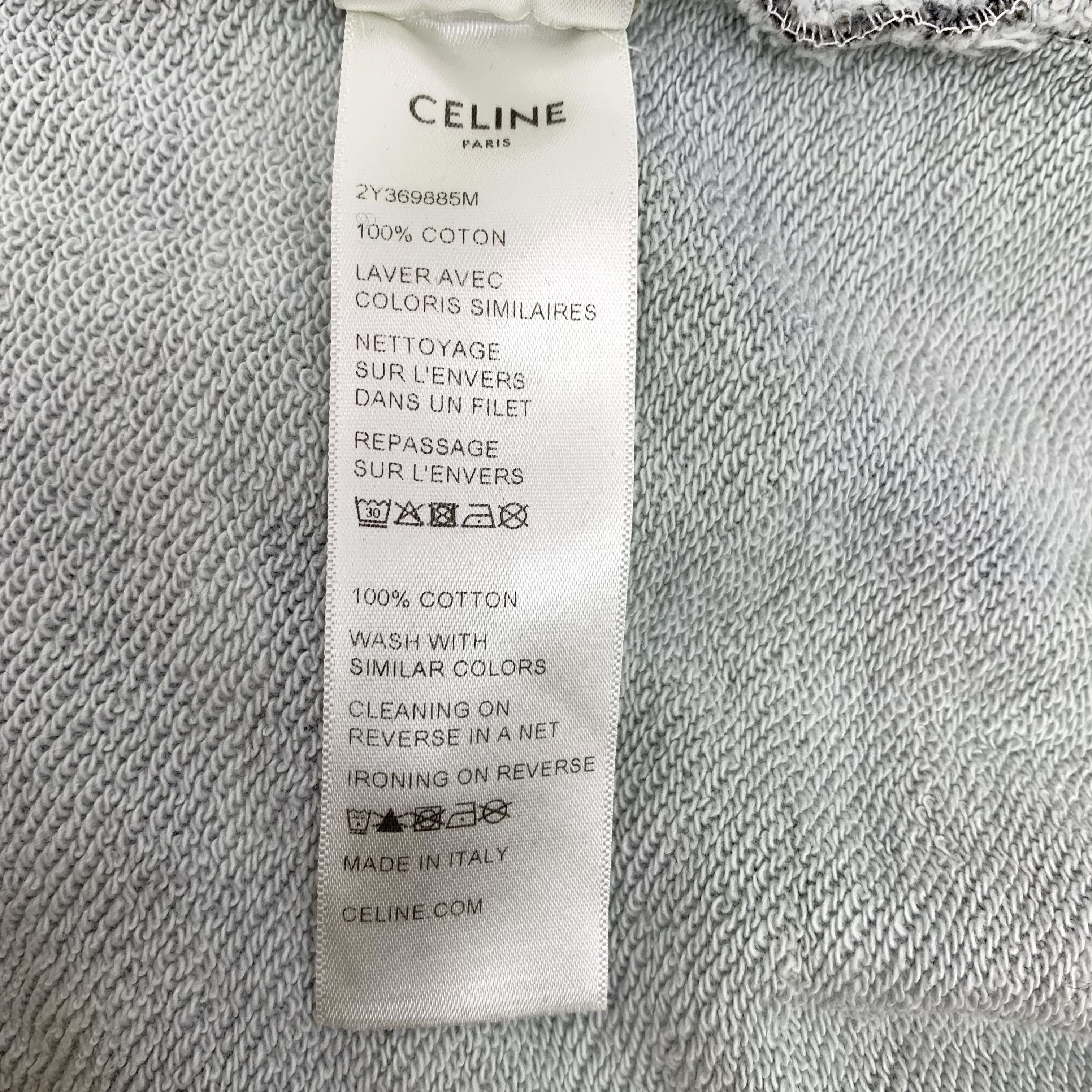 Celine Celine Camouflage Logo Hoodie Dark Green (S) Size US S / EU 44-46 / 1 - 7 Thumbnail
