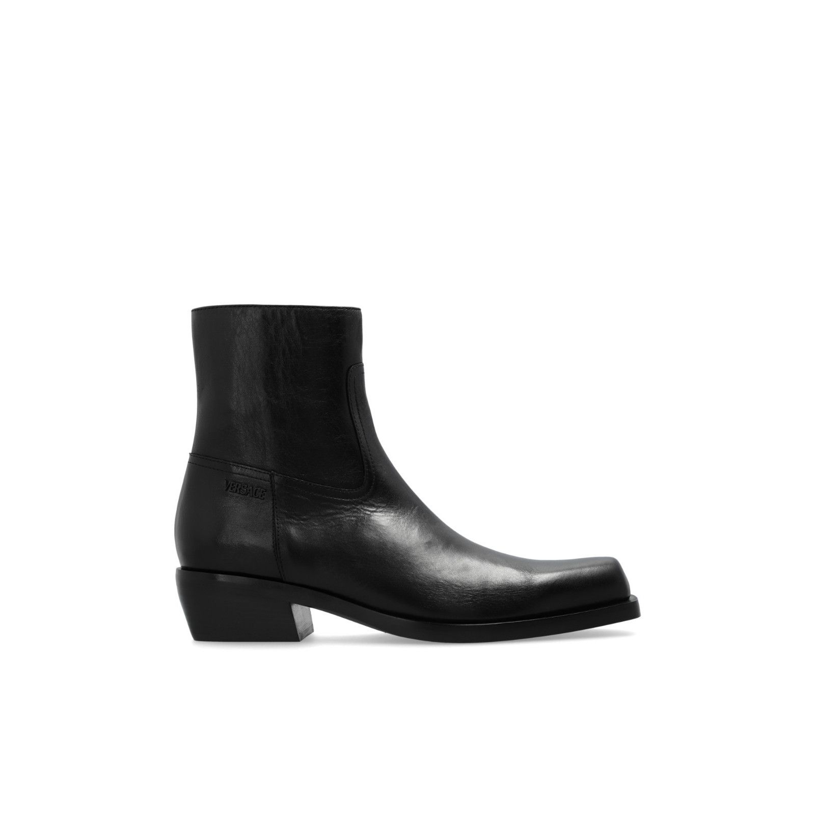 Versace VERSACE Black Heeled Ankle Boots New And Authentic (Men's si Size US 11 / EU 44 - 1 Thumbnail
