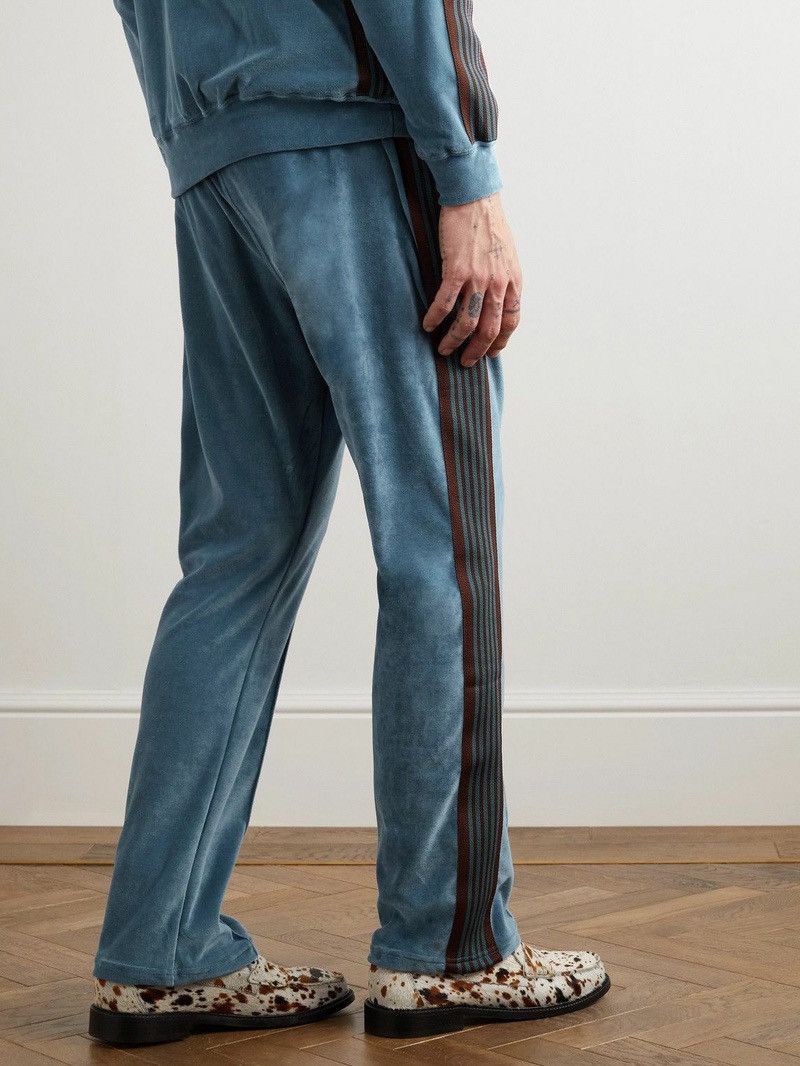 Needles NEEDLES NARROW LOGO, EMBROIDERED, BLEND VELOUR TRACK PANTS Size US 35 - 5 Thumbnail