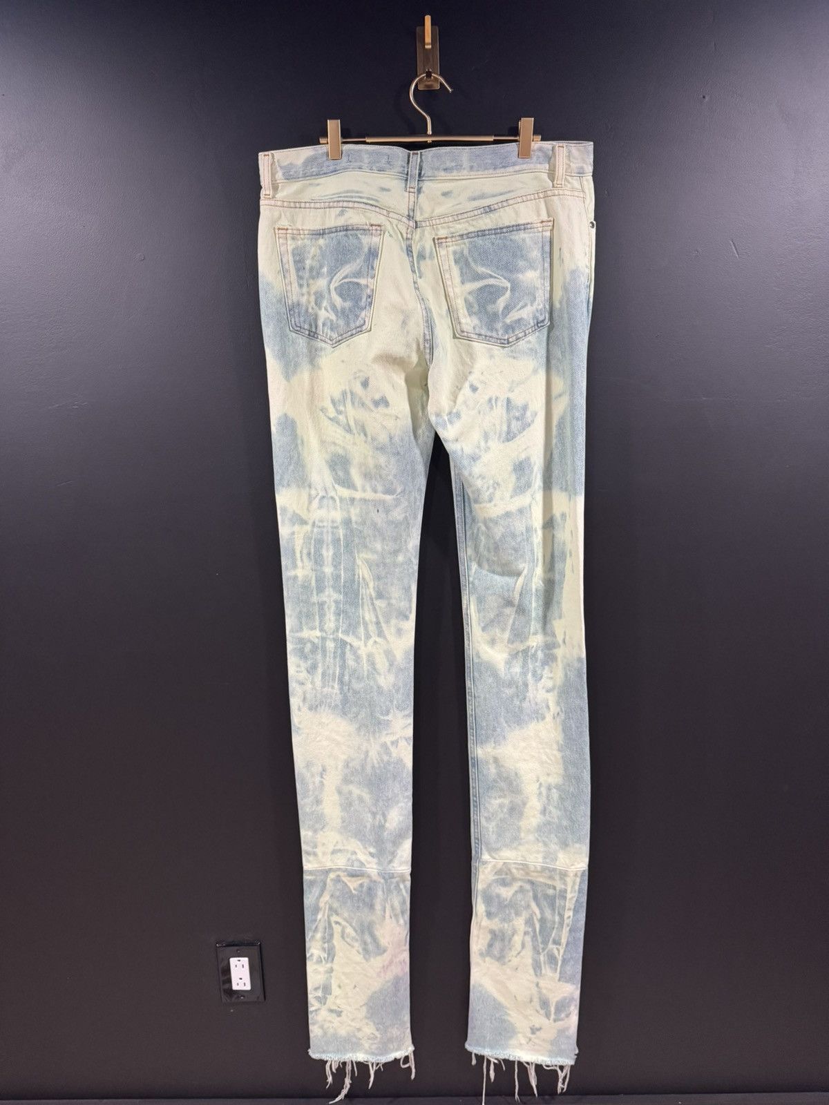 Vale Valelives Slime Green Distressed Extreme Extended Denim Size US 36 / EU 52 - 7 Thumbnail