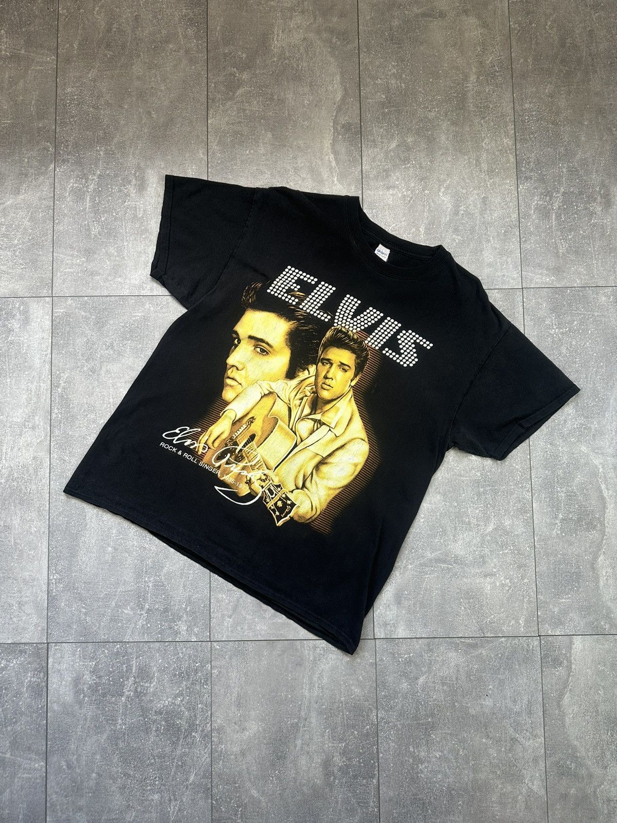 Band Tees Elvis Presley Rock & Roll Overprint Logo Tee Size US L / EU 52-54 / 3 - 1 Thumbnail