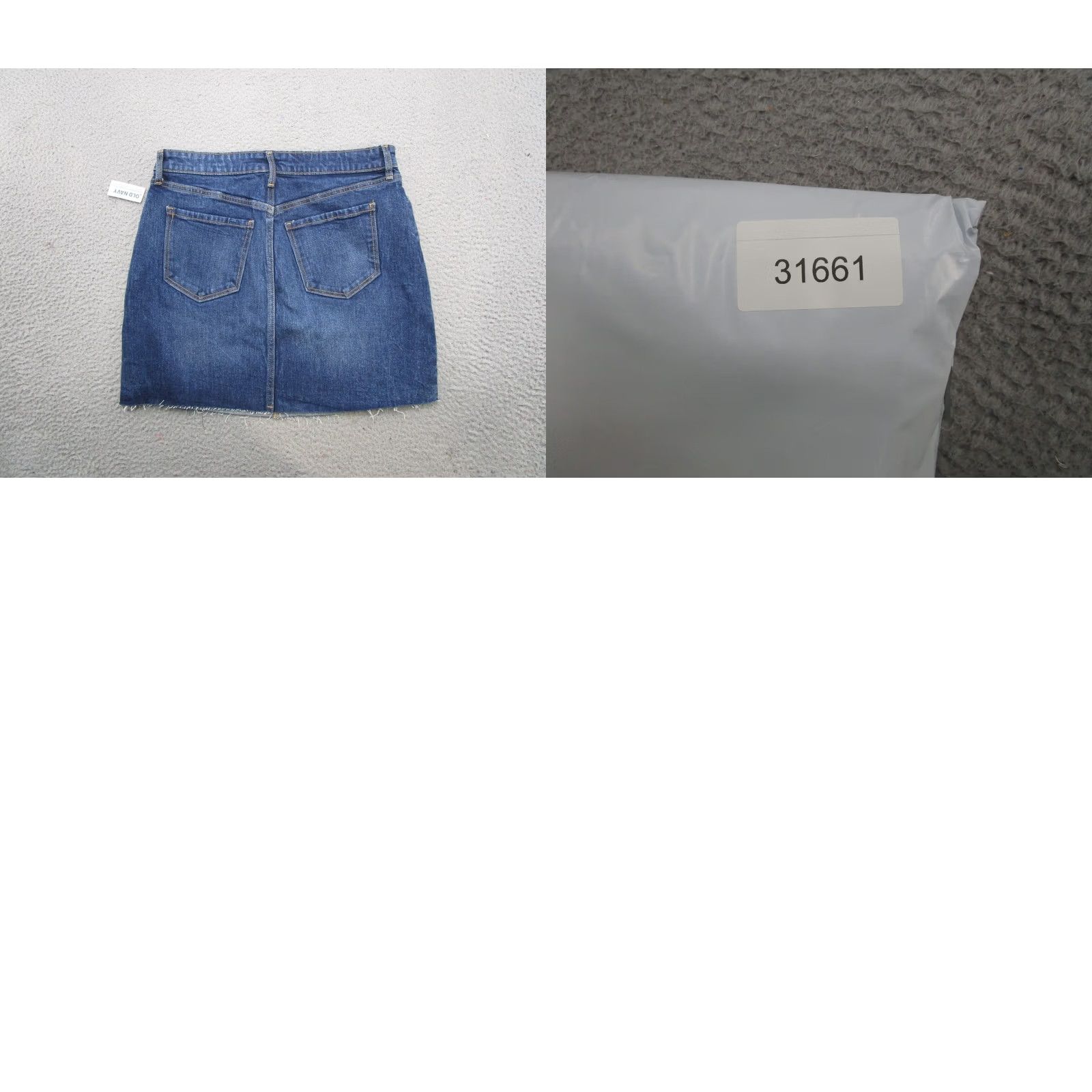 Old Navy Old Navy High Rise Secret Pocket Blue Denim Stretch Skirt Women's Size 8 NEW Size 30" / US 8 / IT 44 - 8 Thumbnail
