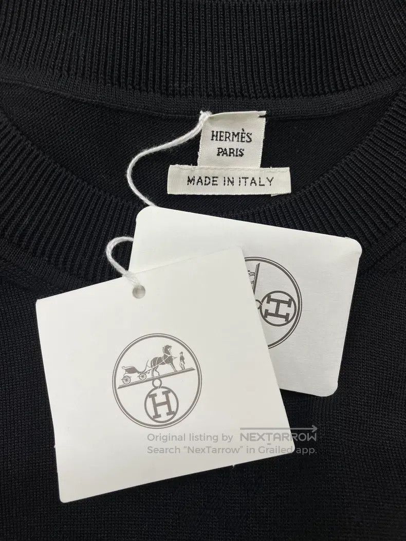Hermes Hermes Black Dark Pattern Knit Dress Size XXS / US 00 / IT 34 - 4 Thumbnail