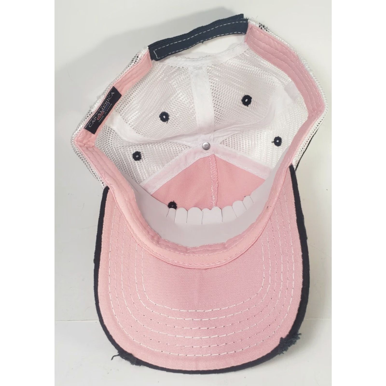 Pinko Cap America Maxyield Cooperative Hat Baseball Cap Pink Cotton Canvas Adjustable Unisex Adults Casual Workwear Farmers Farming Theme 90s? Size ONE SIZE - 7 Thumbnail