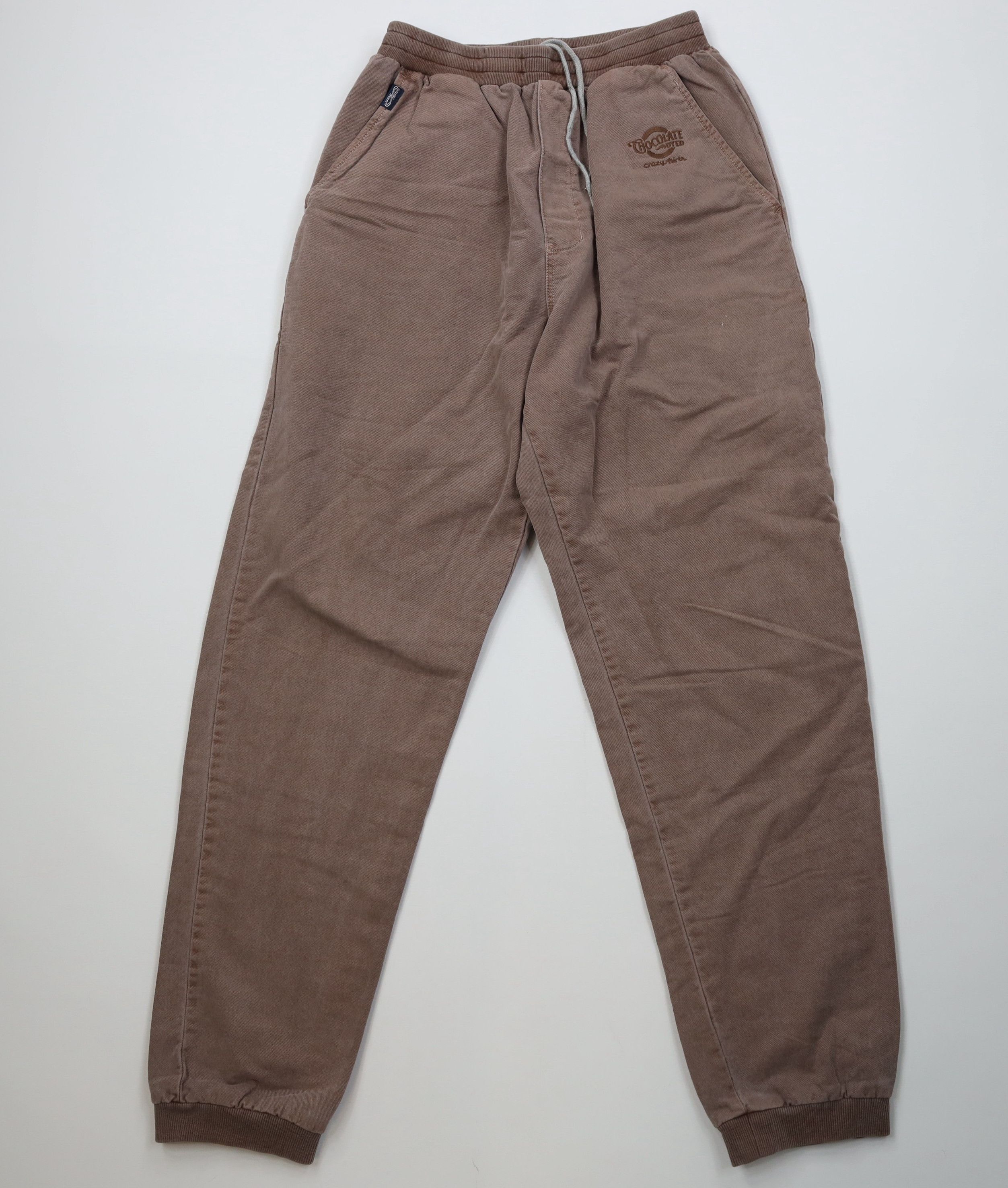 Vintage Vintage Y2K Streetwear Blank Chocolate Dyed Joggers Pants Size US 34 / EU 50 - 1 Thumbnail