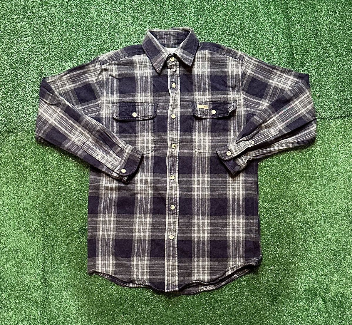 Carhartt Vintage 90s Carhartt Button Up Flannel Shirt Size S Size US S / EU 44-46 / 1 - 1 Thumbnail