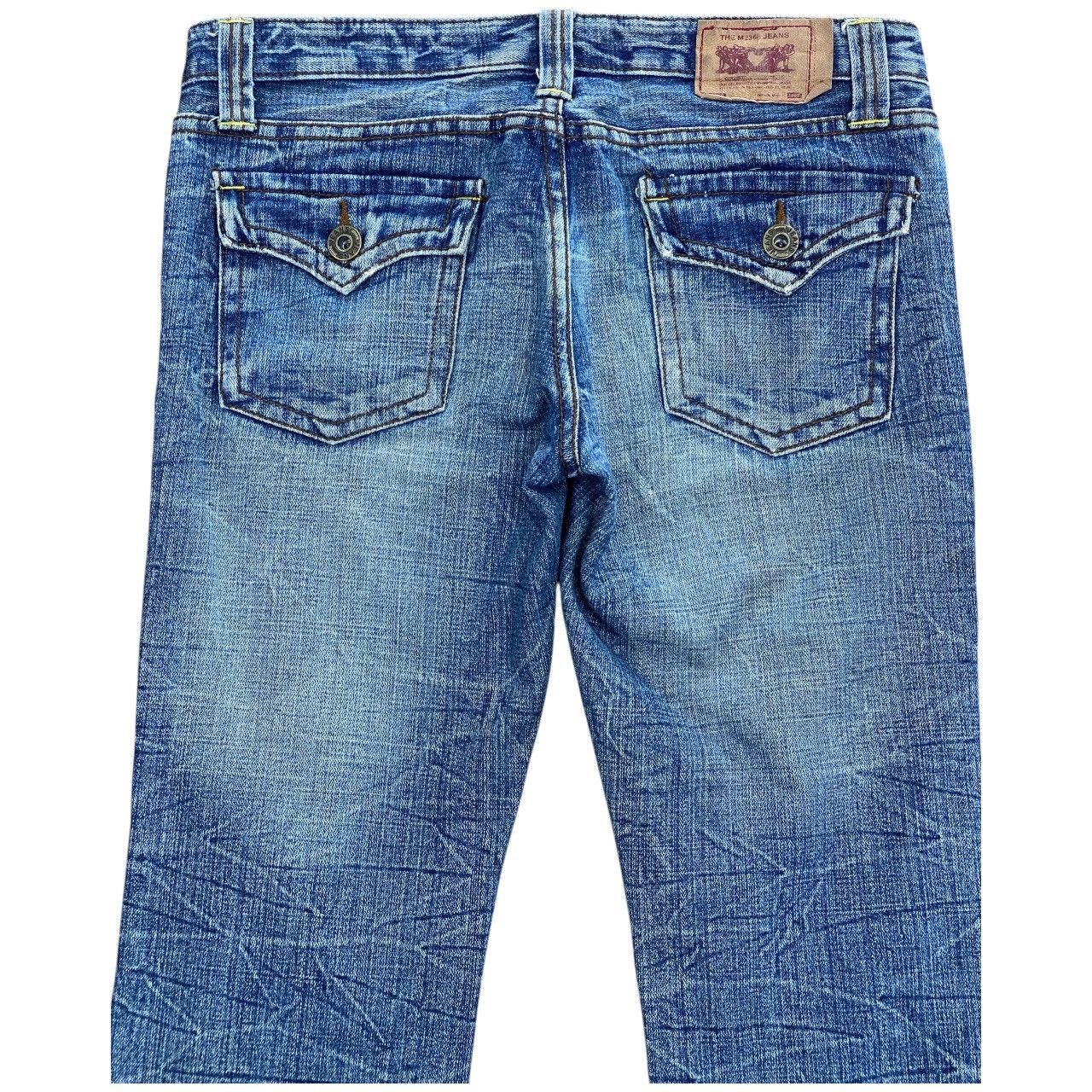 Japanese Brand Vintage Japanese Brand Distress Honeycomb Style Jeans Size US 33 - 4 Thumbnail