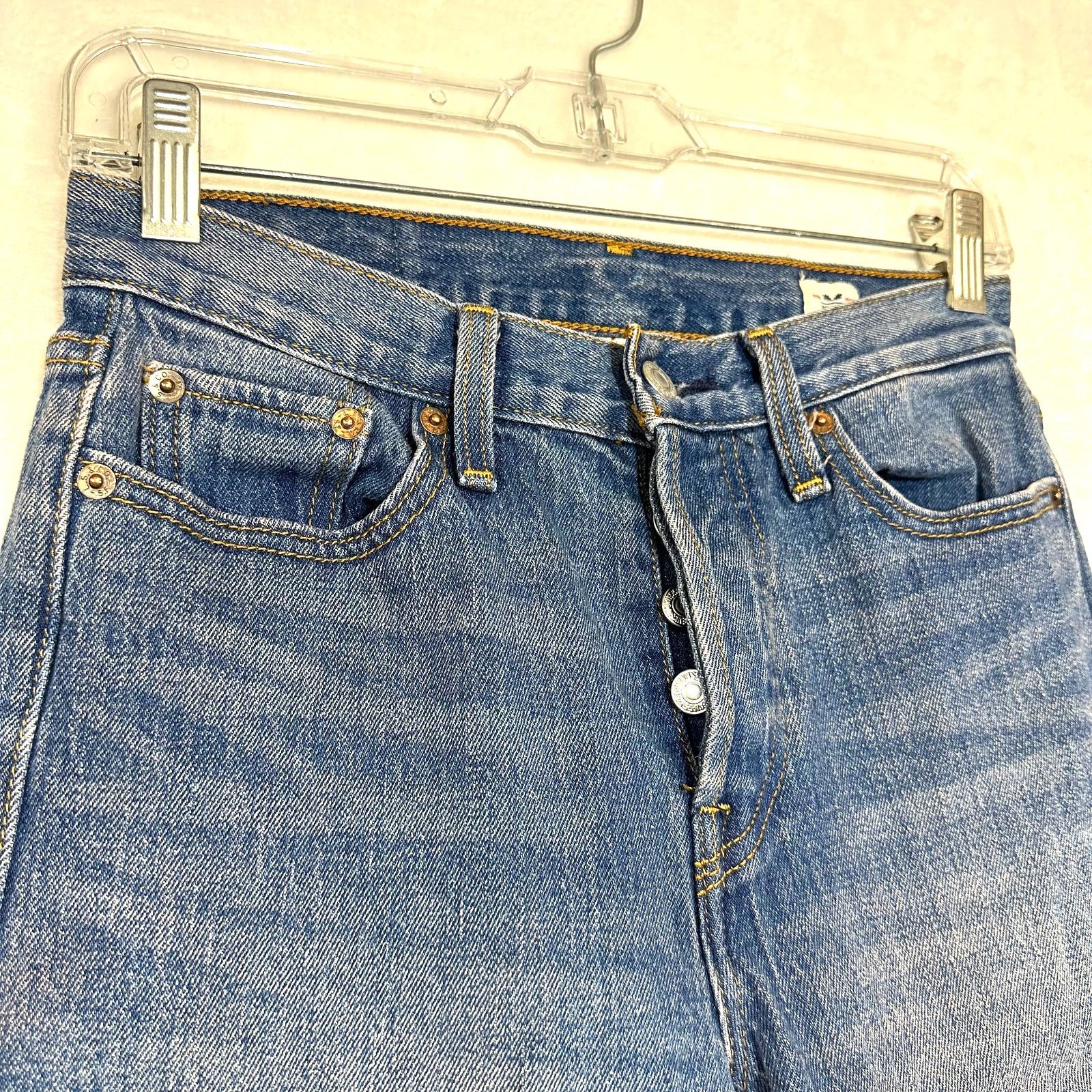 Levi's Levi's Jeans 26 White Oak Cone Medium Wash Pink Dyed Skinny Size 26" / US 2 / IT 38 - 2 Thumbnail
