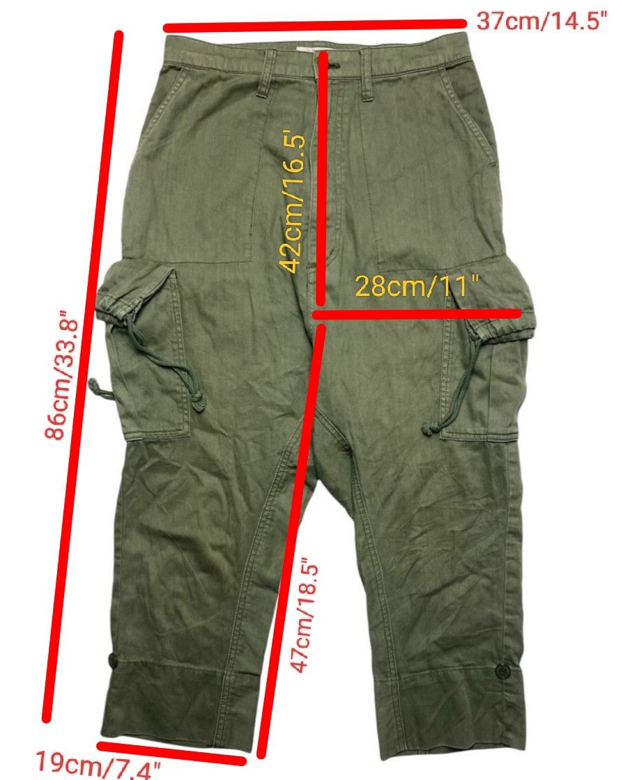 Issey Miyake Vintage Ne-Net Issey Miyake 3/4 Baloon Cargo Military Pants Size US 29 - 9 Thumbnail