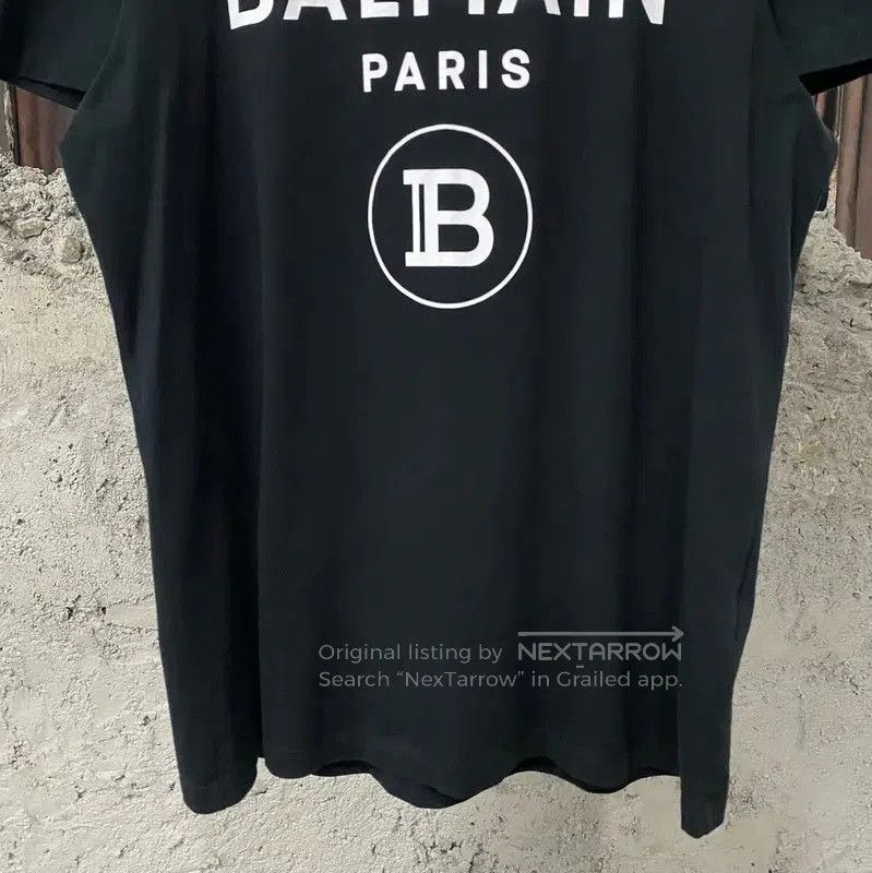 Balmain Balmain Black Cotton Logo T-Shirt for Men . Size US L / EU 52-54 / 3 - 4 Thumbnail