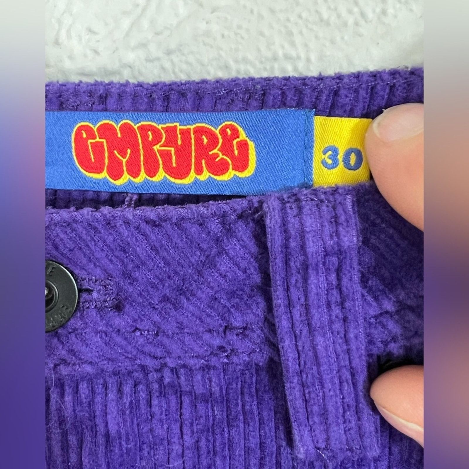 Empyre Empyre Y2K Vintage Purple Corduroy Skater Baggy Pants 30X28 Size US 30 / EU 46 - 5 Thumbnail