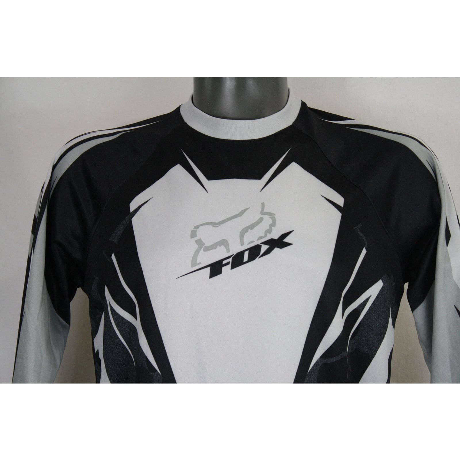 Fox Racing × Vintage Fox Racing Motocross Jersey Mens M Black MX BMX 3/4 Sleeve Size US M / EU 48-50 / 2 - 3 Thumbnail