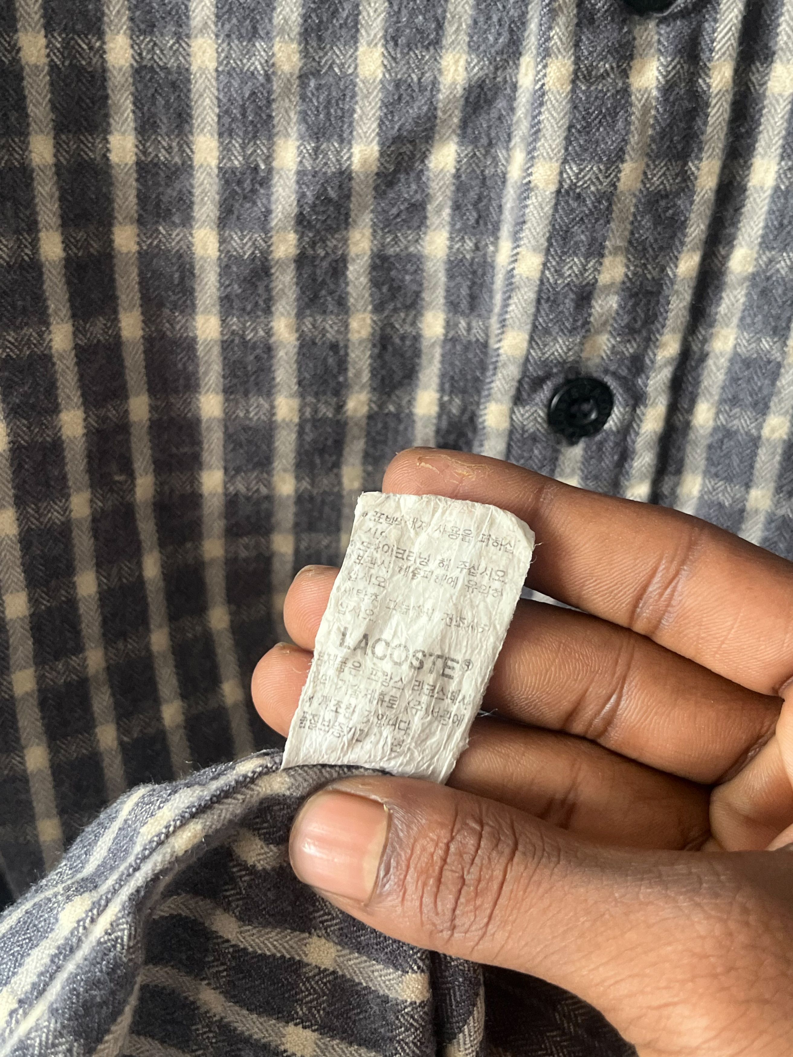 Lacoste 90s Lacoste Flannel Shirt Size US S / EU 44-46 / 1 - 7 Thumbnail