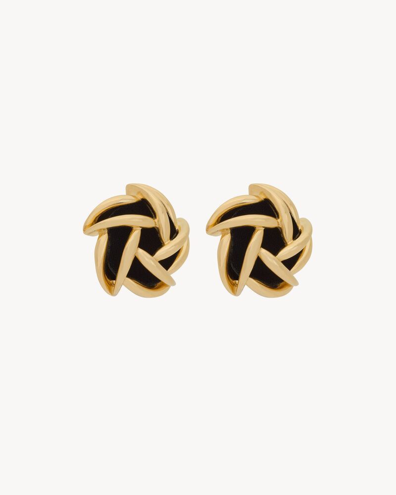 Saint Laurent Paris o1s1wg110126 769093 Size: OS / Vintage Spiral Earrings Metal Size ONE SIZE - 2 Thumbnail