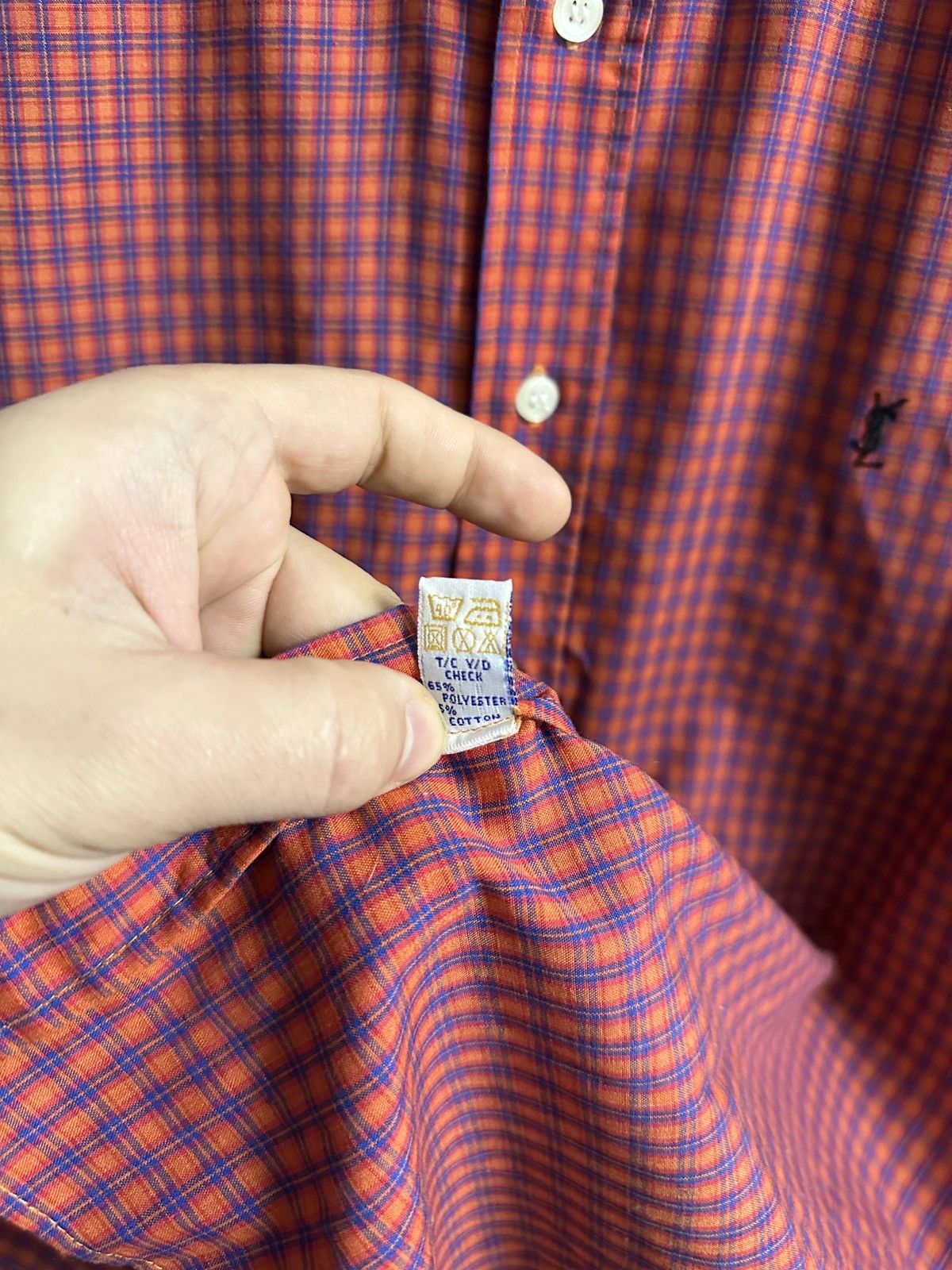 Yves Saint Laurent Rare Luxury Yves Sant Laurent Shirt Button 80’s Vintage Size US L / EU 52-54 / 3 - 8 Thumbnail