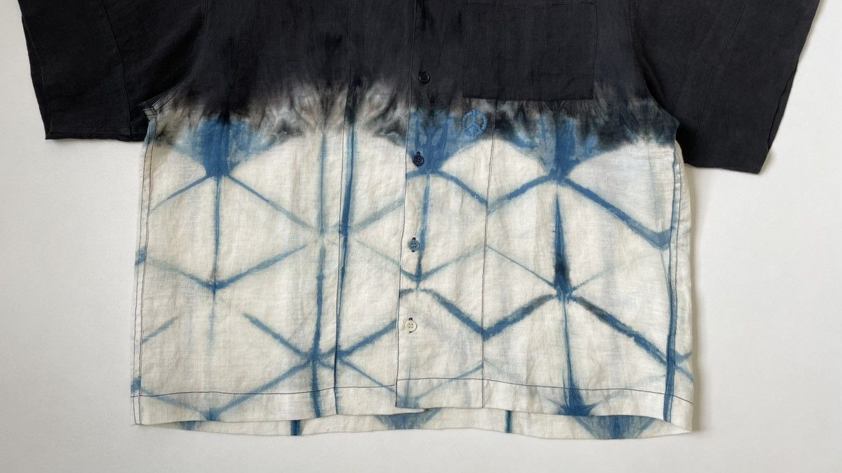 Story Mfg. ‘Peace Tie Dye Print’ Linen Shirt Size US M / EU 48-50 / 2 - 10 Thumbnail