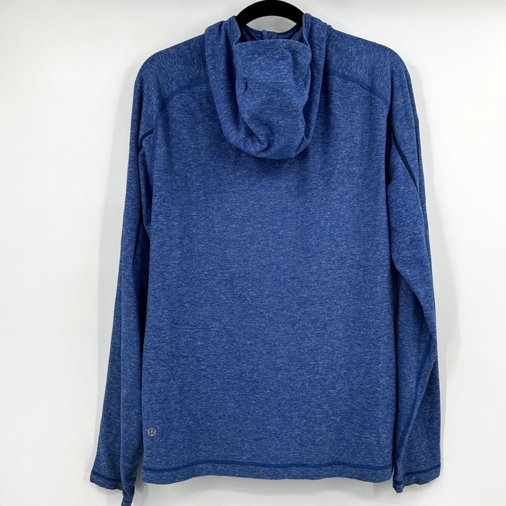 Lululemon Lululemon Mens Blue Space Dye Quarter Zip Hoodie Performance Running Top Medium Size US M / EU 48-50 / 2 - 3 Thumbnail