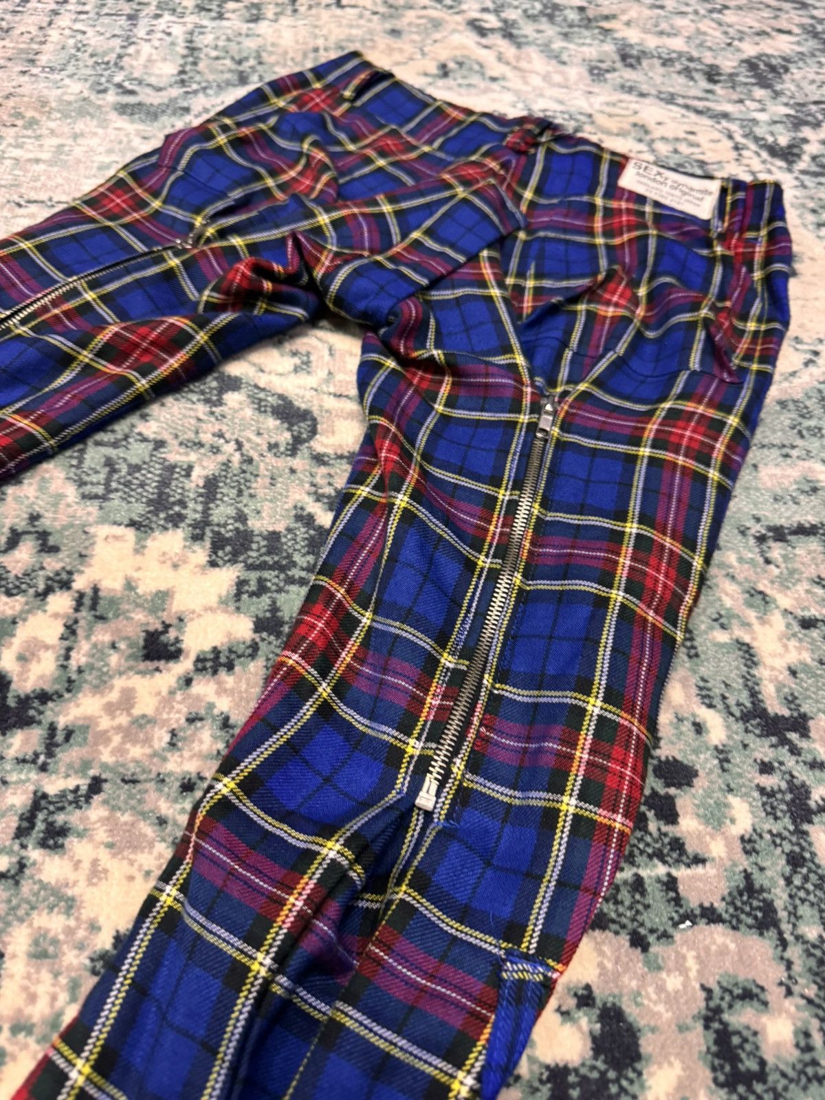 Japanese Brand SEXY DYNAMITE LONDON MULTIZIPPER BONDAGE TARTAN PANTS Size US 30 / EU 46 - 6 Thumbnail